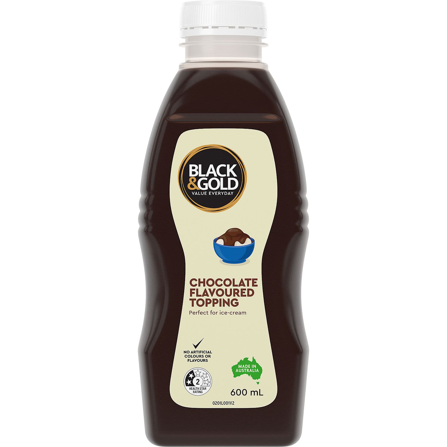 Black & Gold Chocolate Flavoured Topping