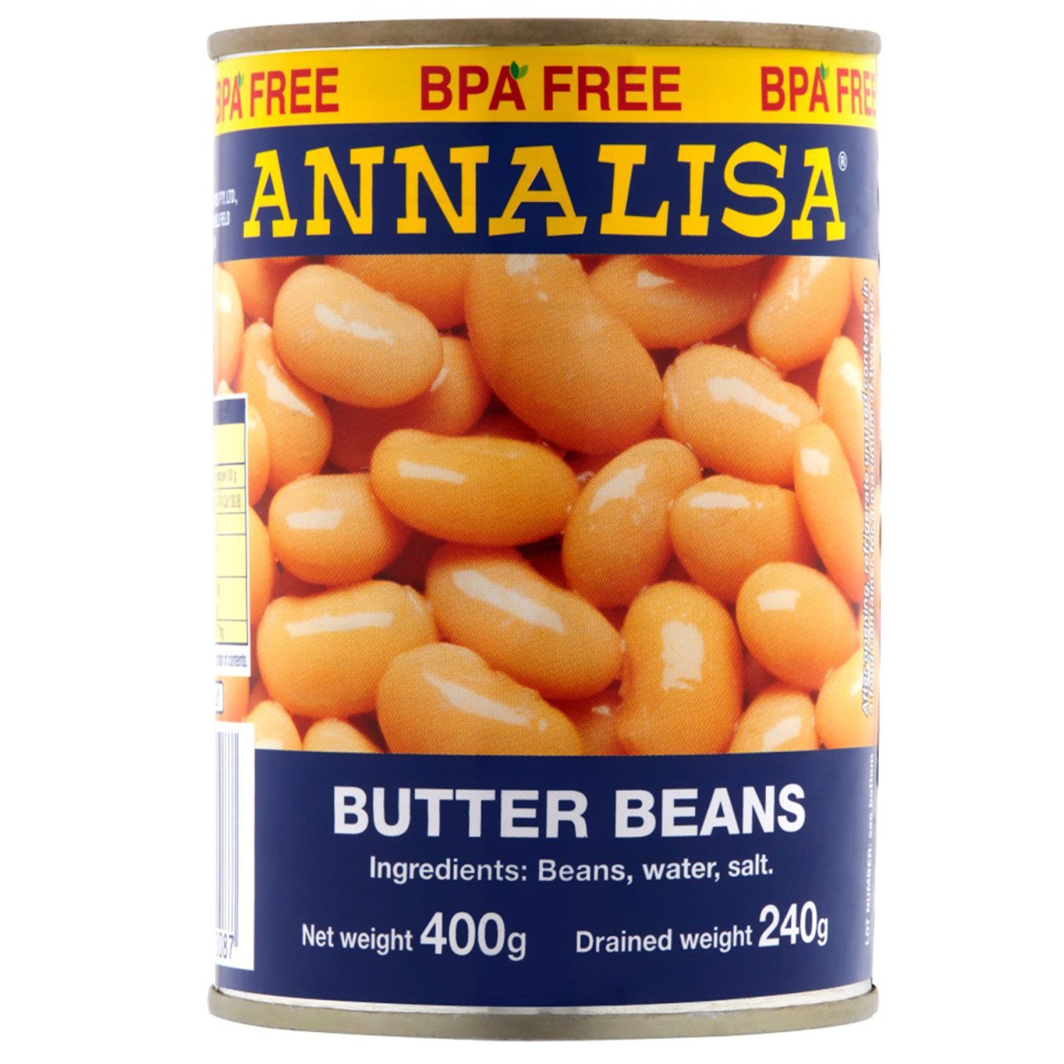 Annalisa Butter Beans, 400 Gram