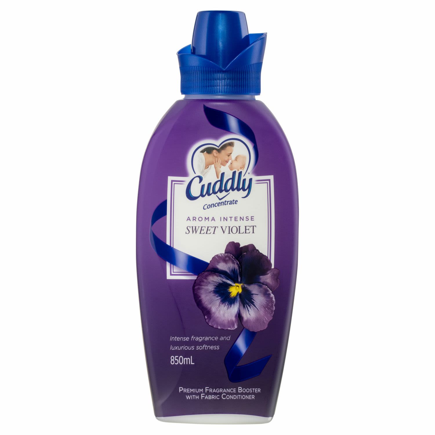 Cuddly Concentrate Fabric Softener Conditioner Aroma Intense Fragrance Booster Sweet Violet, 850 Millilitre