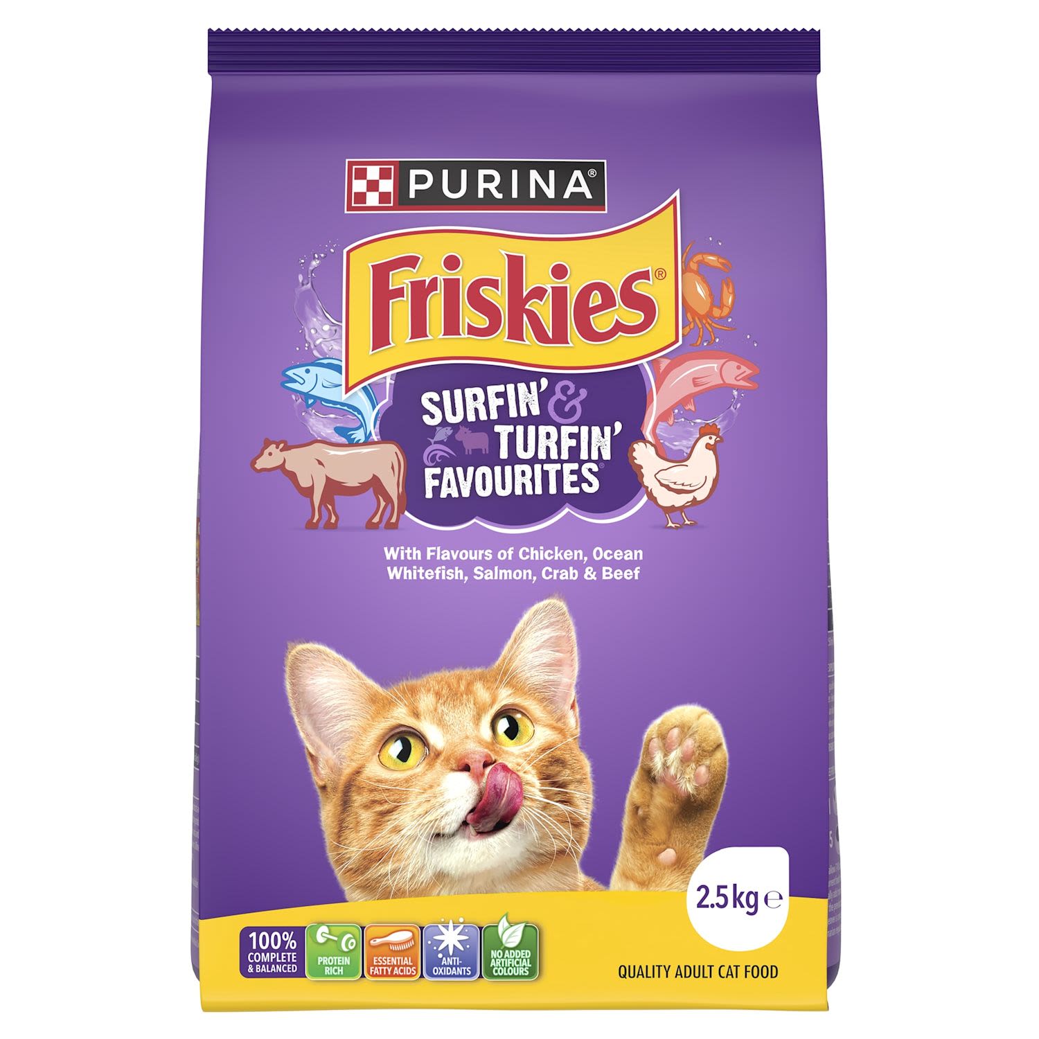 Purina Friskies Adult Surfin' Turfin' Dry Cat Food