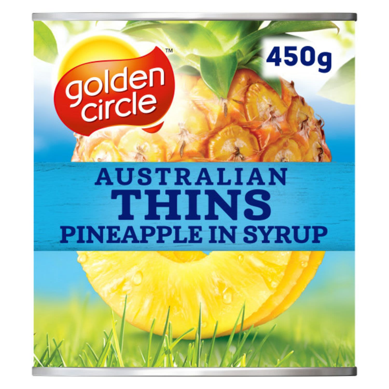 Golden Circle Pineapple Thins in Syrup, 450 Gram