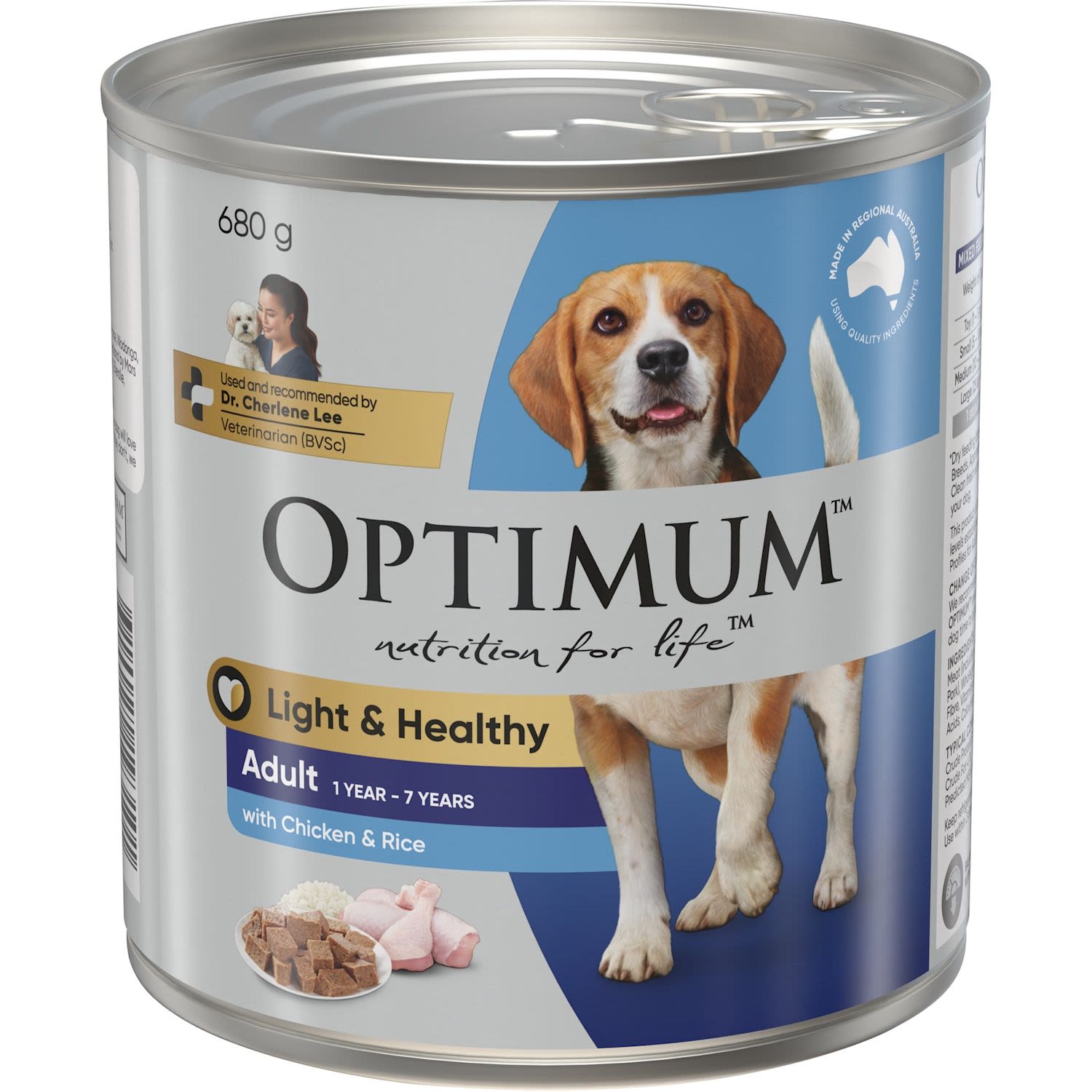 Optimum Light & Healthy With Chicken & Rice Wet Dog Food