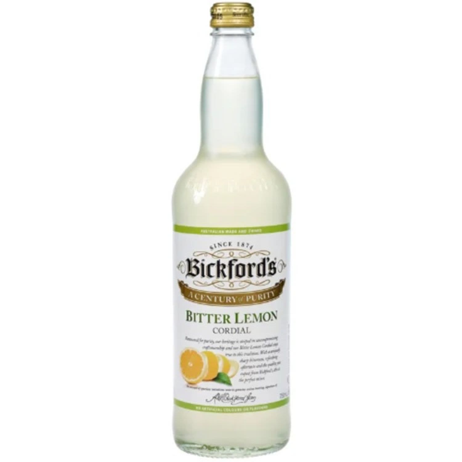 Bickford's Bitter Lemon Cordial, 750 Millilitre