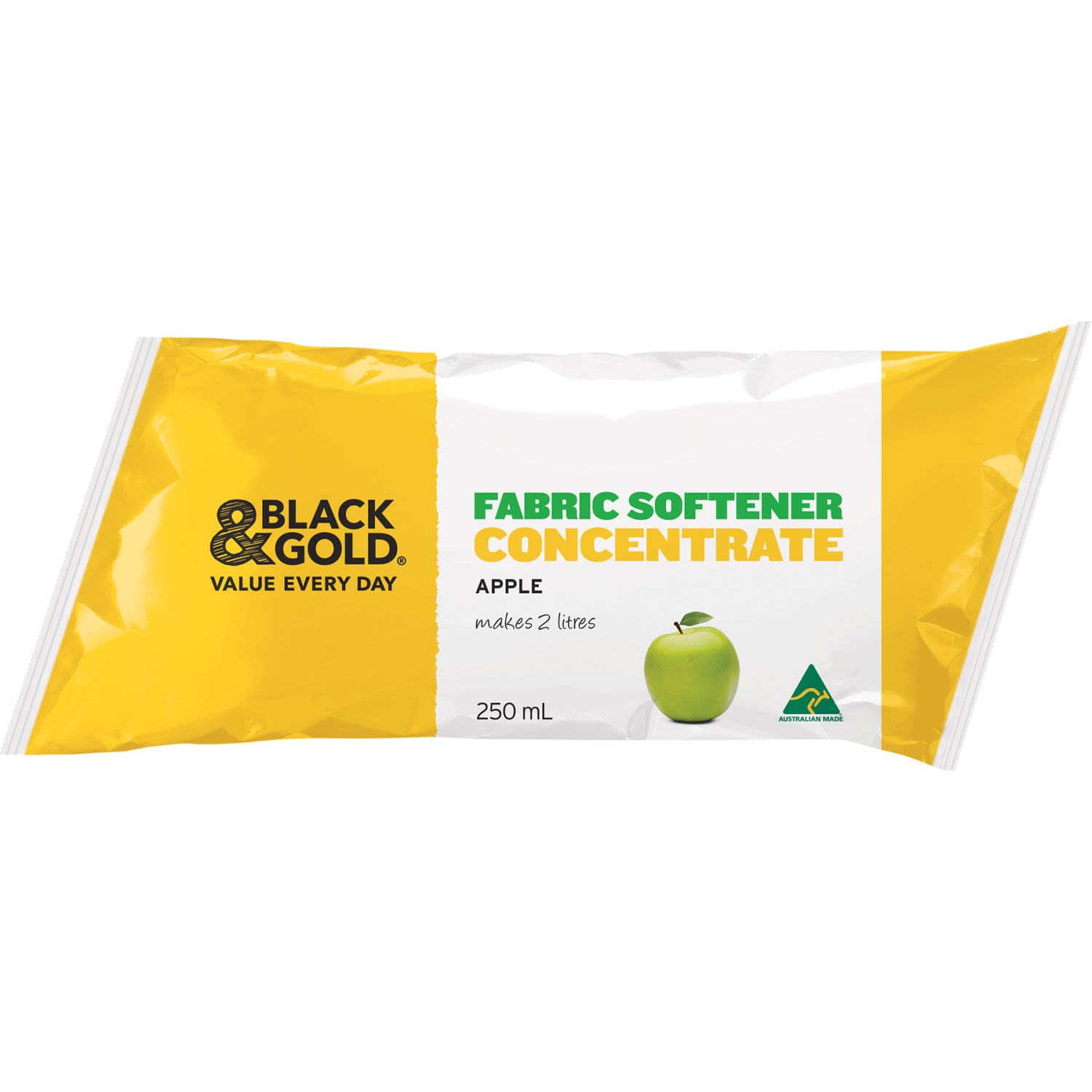 Black & Gold Fabric Softener Concentrate Apple Scented, 250 Millilitre