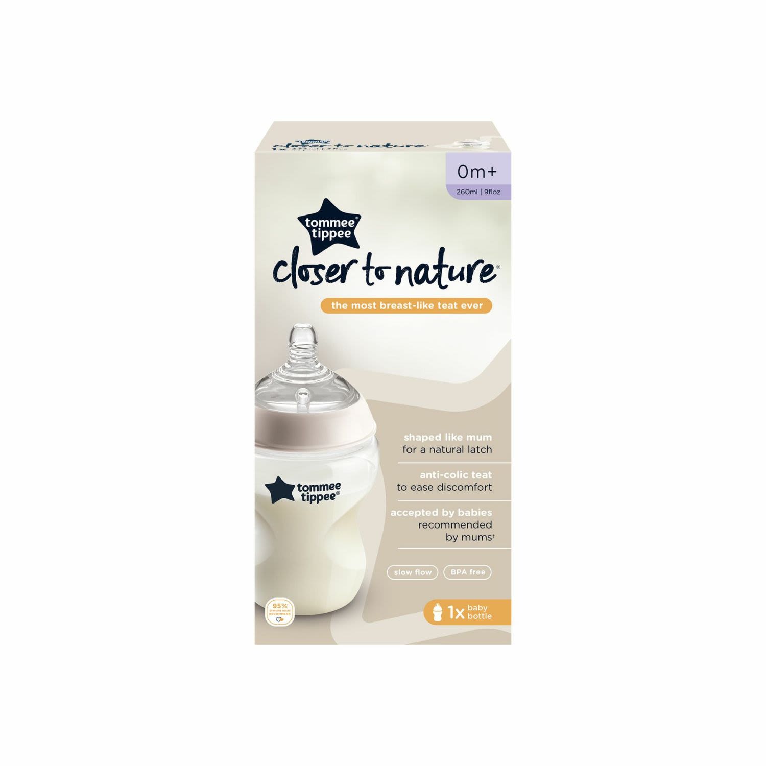 Tommee Tippee Closer To Nature Feeding Bottles, 1 Each