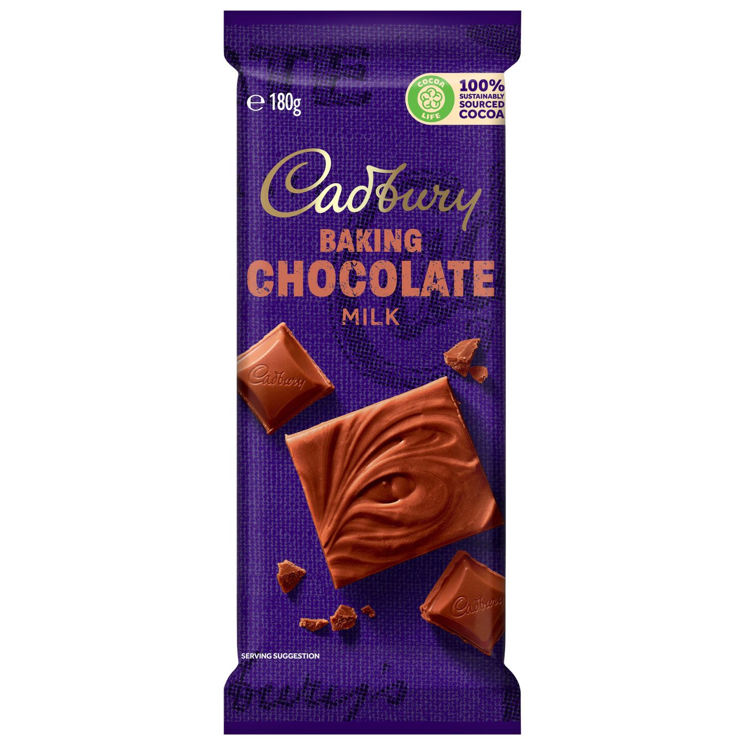 Cadbury Baking Milk Chocolate Block, 180 Gram