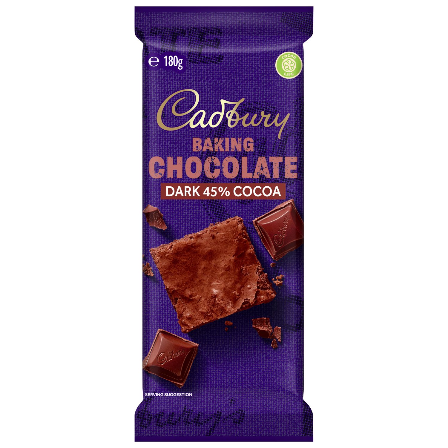 Cadbury Baking Dark Chocolate Block, 180 Gram