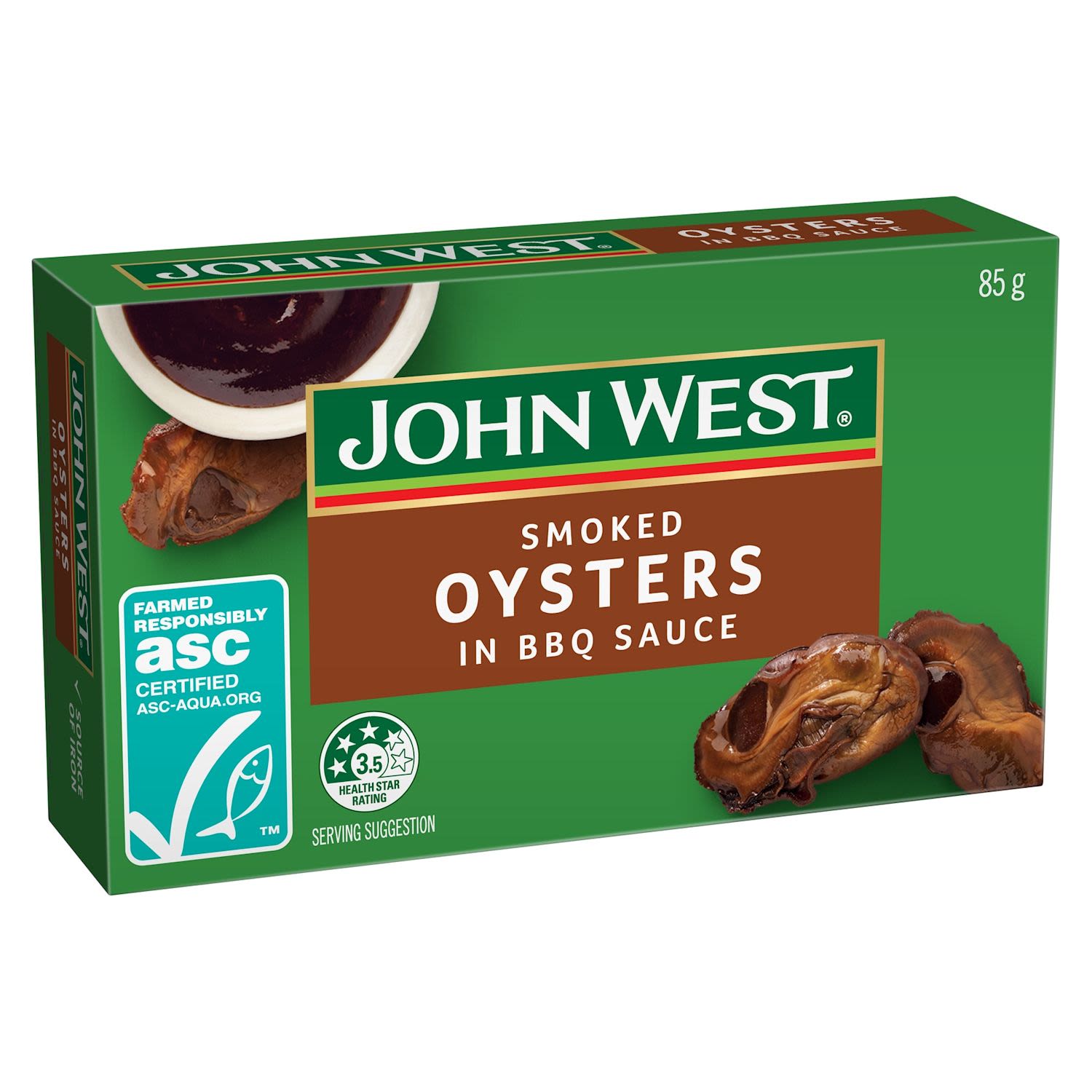 John West Smoked Oysters in Barbecue Sauce