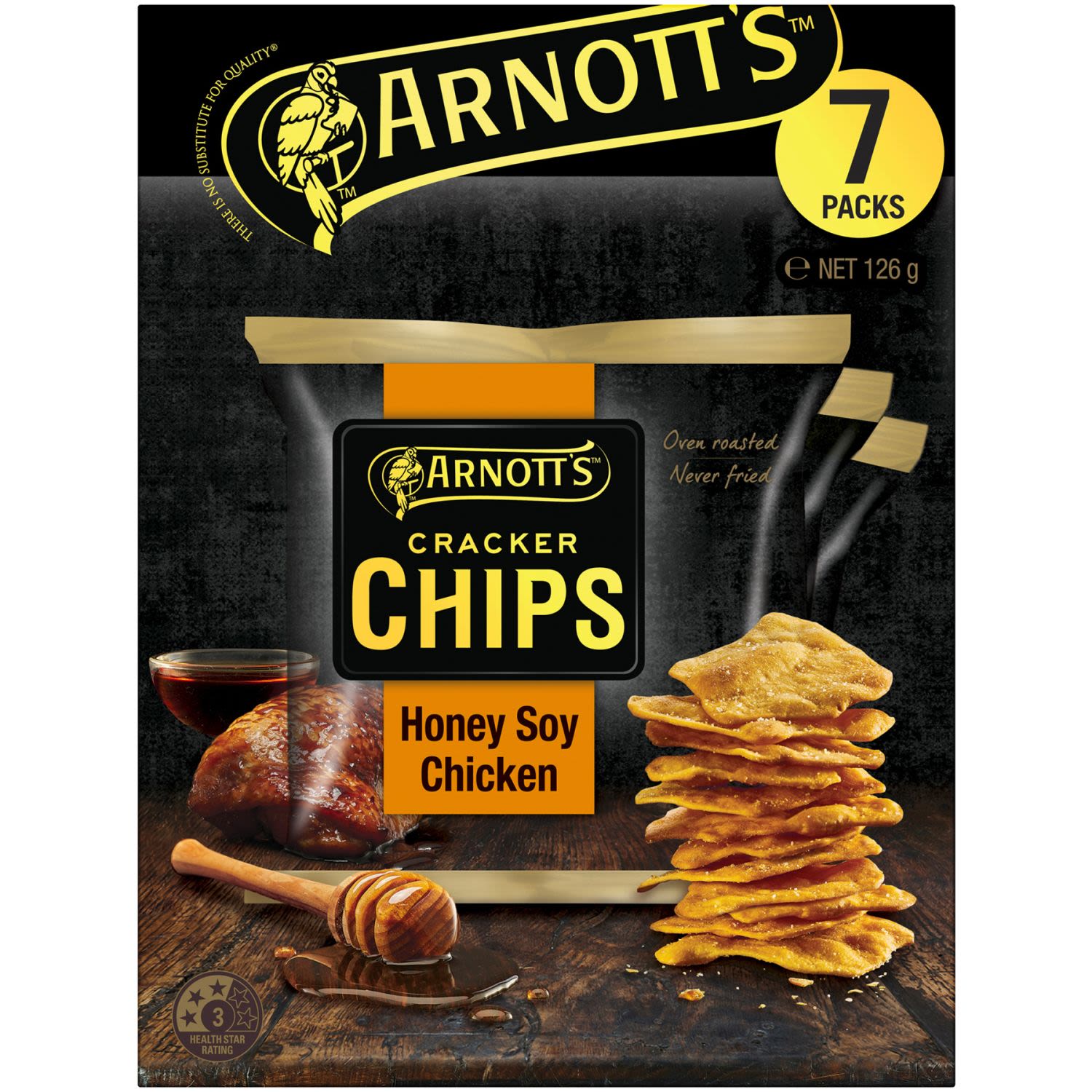 Arnott's Cracker Chips Honey Soy Chicken Multipack, 7 Each
