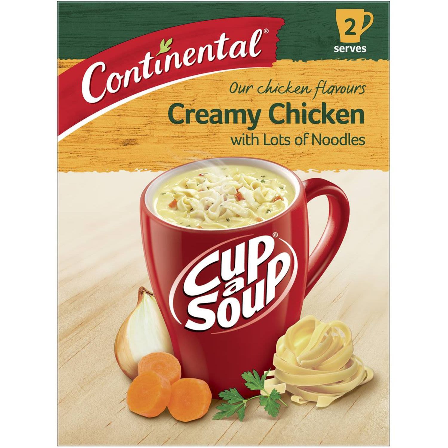 Continental Cup A Soup Creamy Chicken With Lots Of Noodles, 2 Each