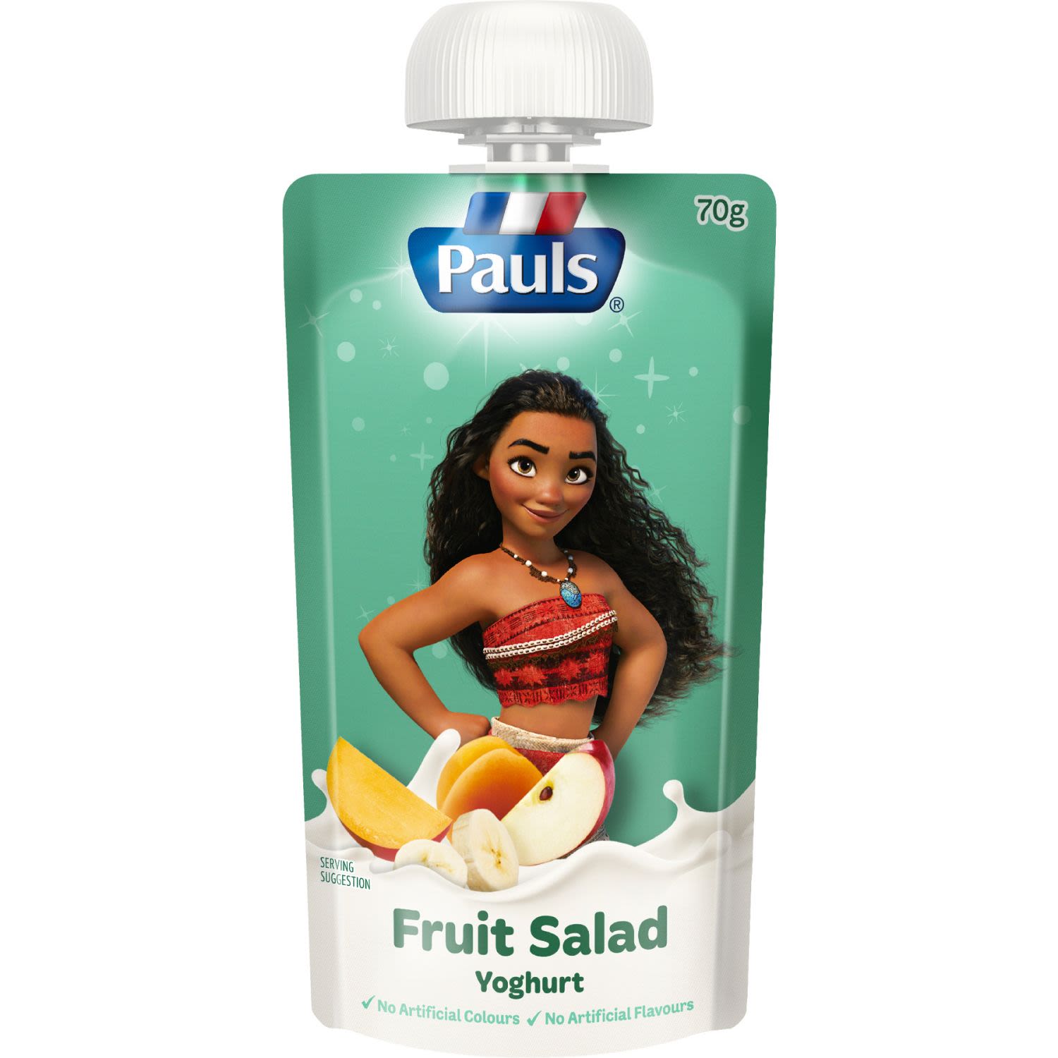 Pauls Kids Fruit Salad Yoghurt Pouch Moana, 70 Gram