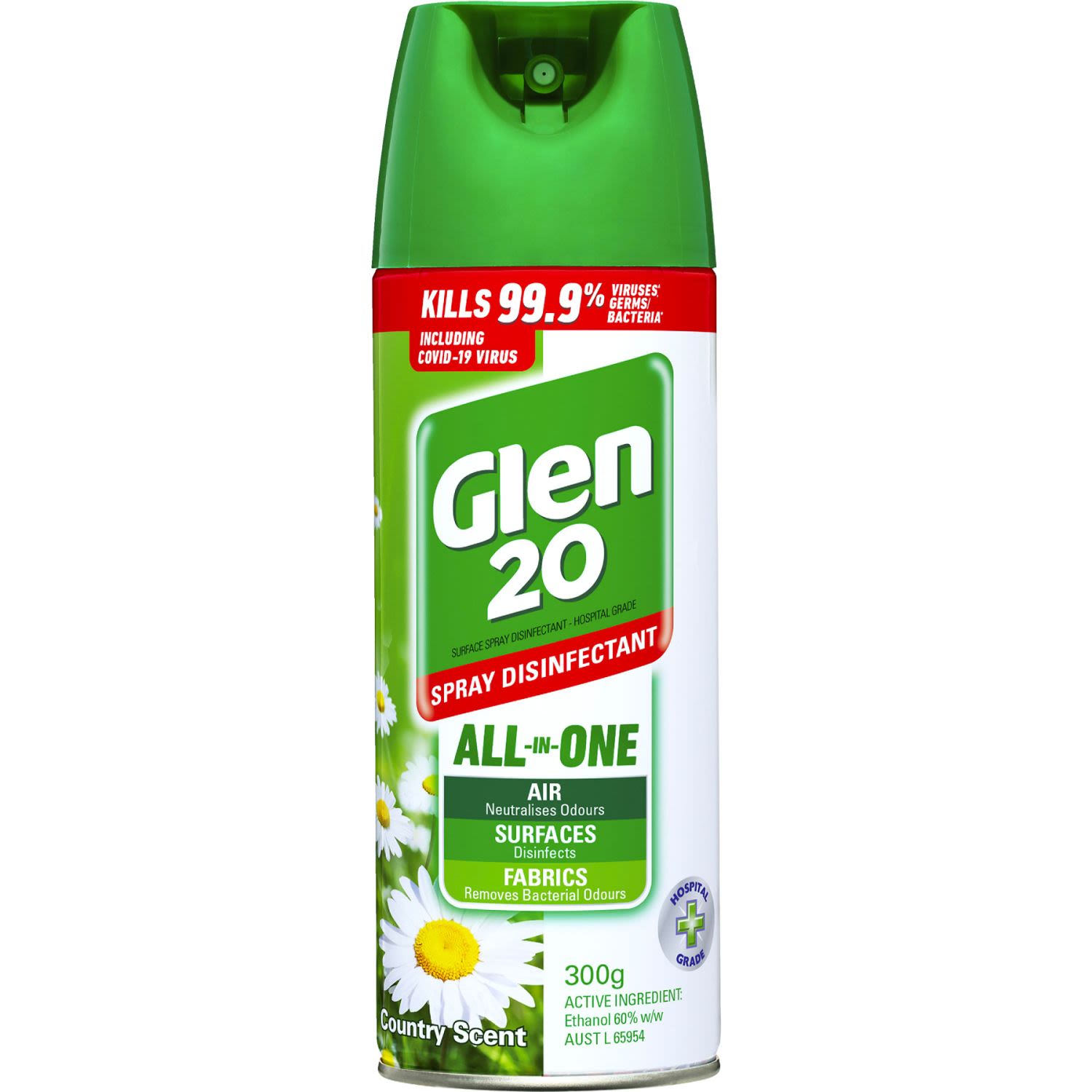 Glen 20 All-In-One Disinfectant Spray Country Scent, 300 Gram