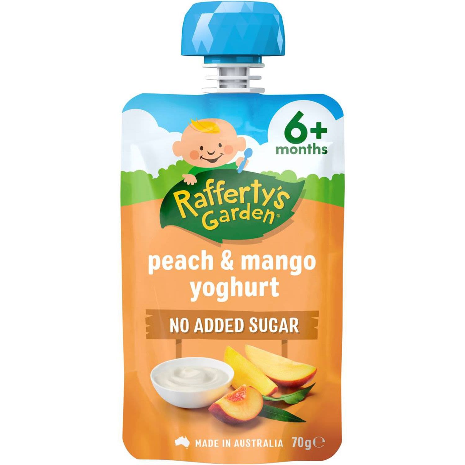 Rafferty's Garden Mango & Peach Yoghurt, 70 Gram