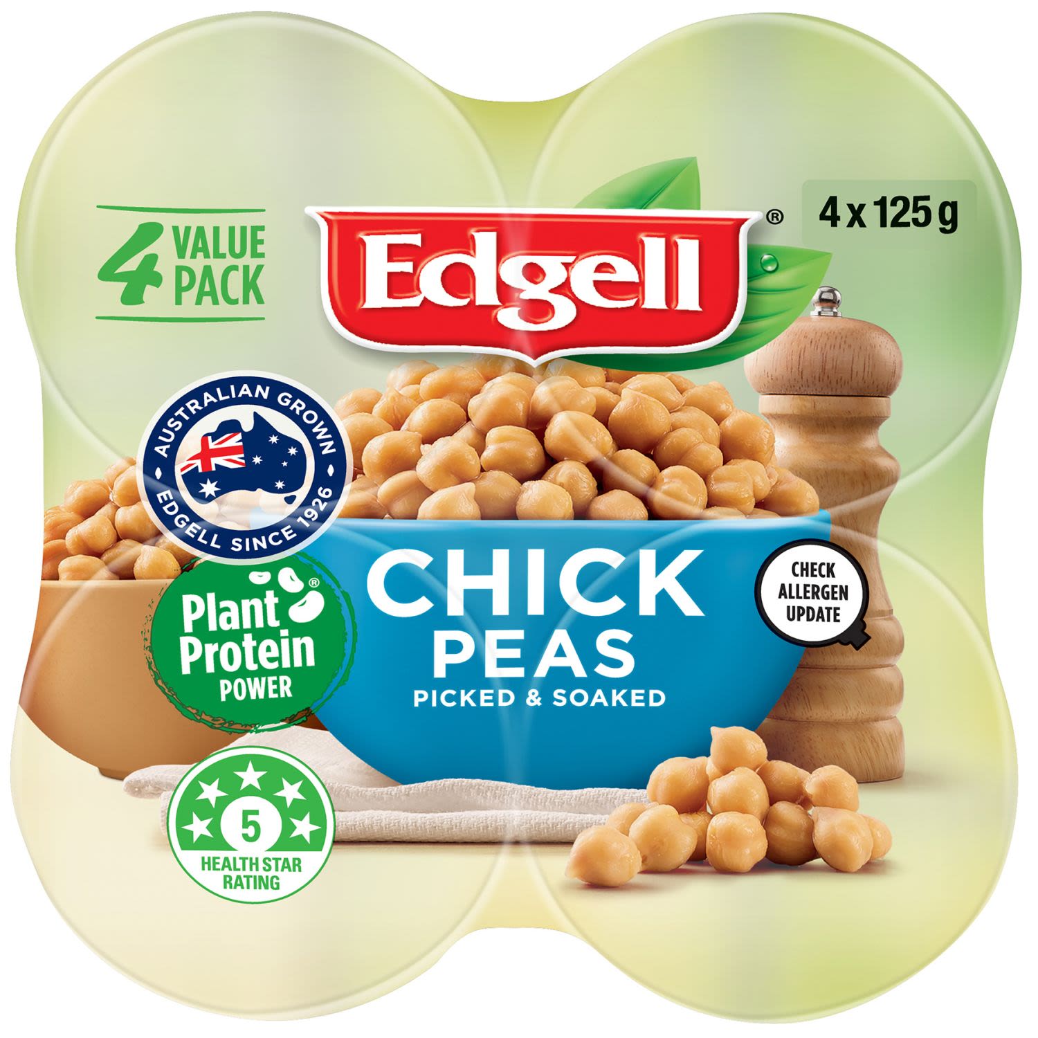 Edgell Chick Pea, 4 Each