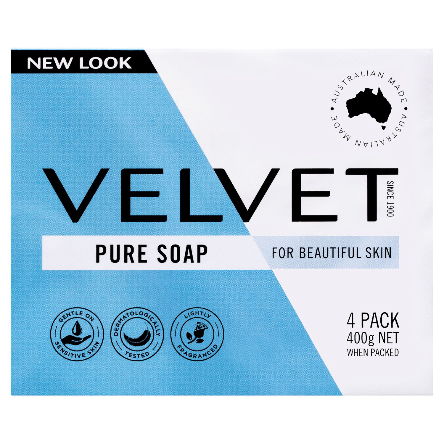 Velvet Bar Soap Pure, 4 Each