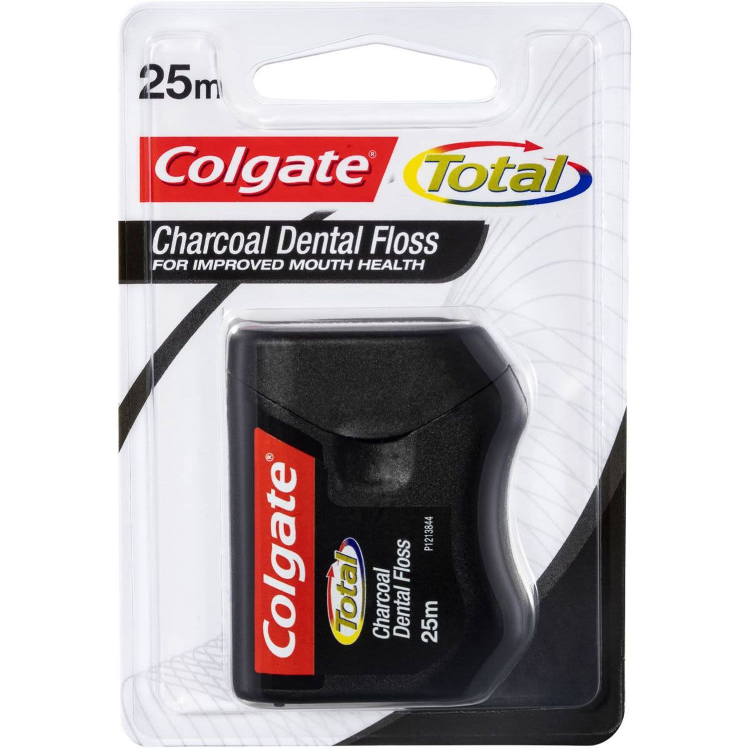Colgate Total Charcoal Oral Care Dental Floss 25m, 1 Each