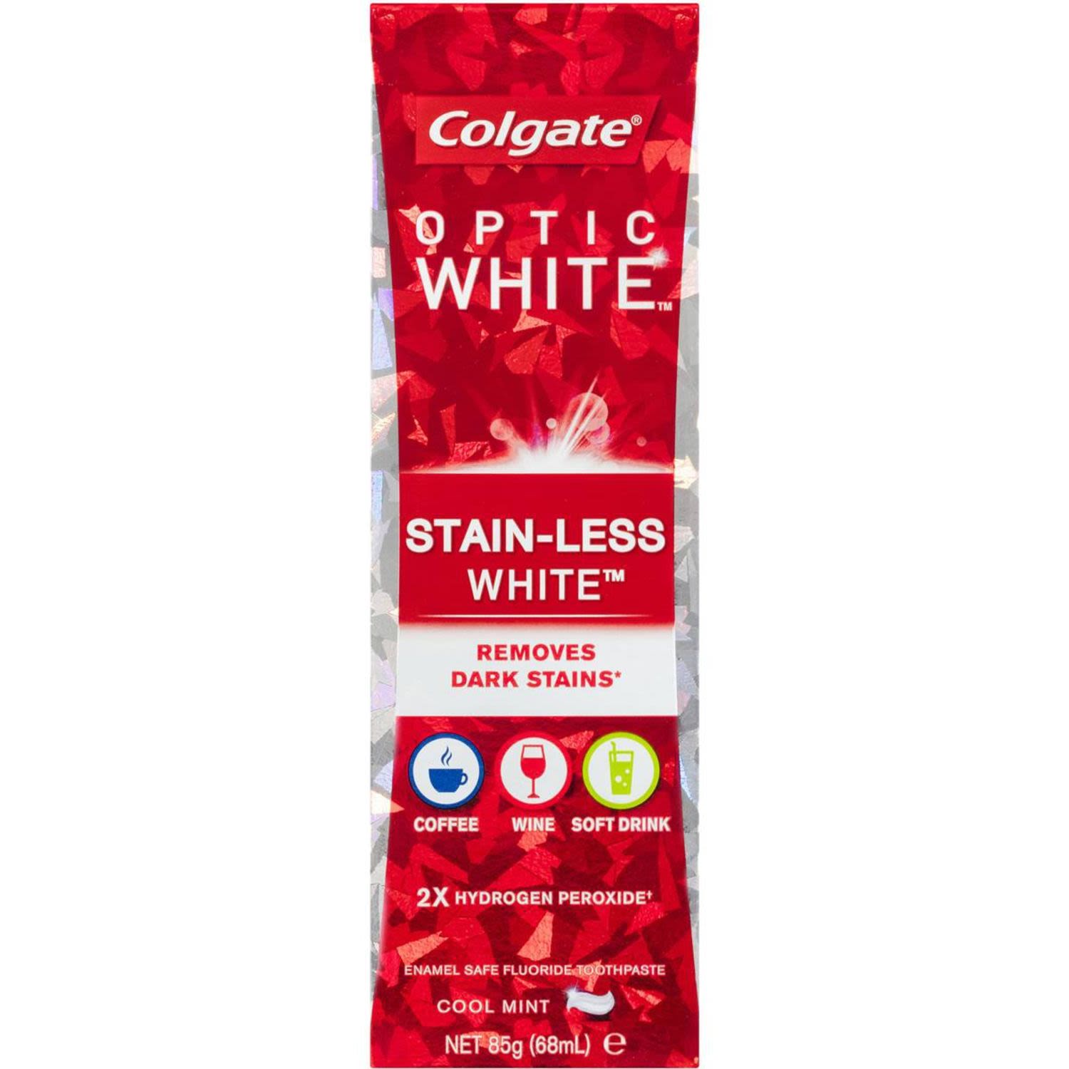 Colgate Optic White Stainless White Teeth Whitening Toothpaste, 85 Gram