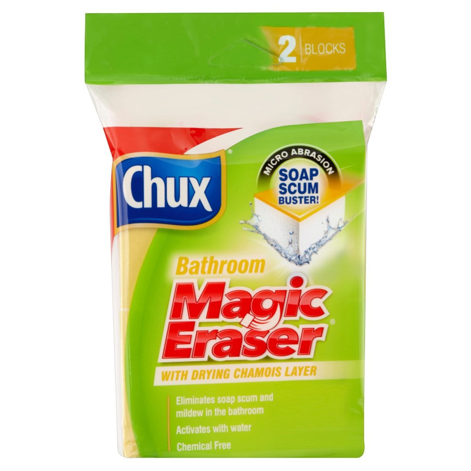 Chux Magic Eraser Bathroom, 2 Each