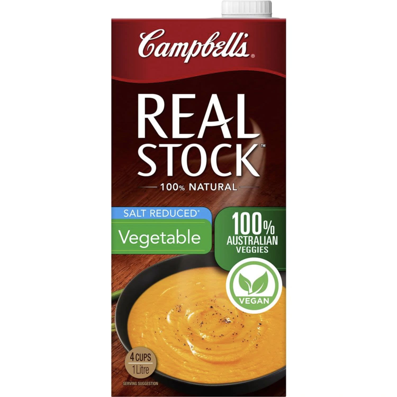 Campbell's Real Vegetable Liquid Stock Salt Reduced, 1 Litre