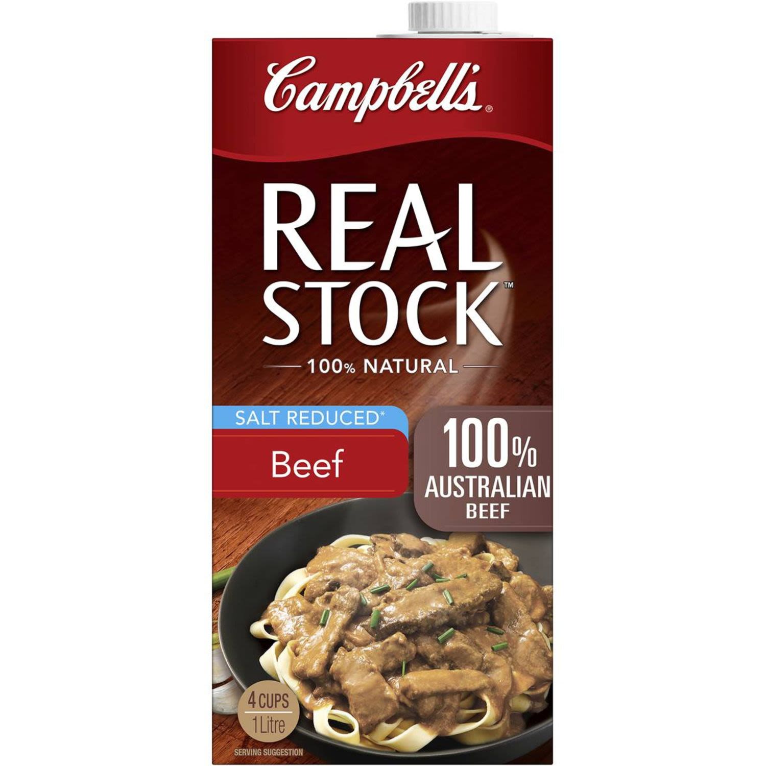 Campbell's Real Beef Liquid Stock Salt Reduced, 1 Litre