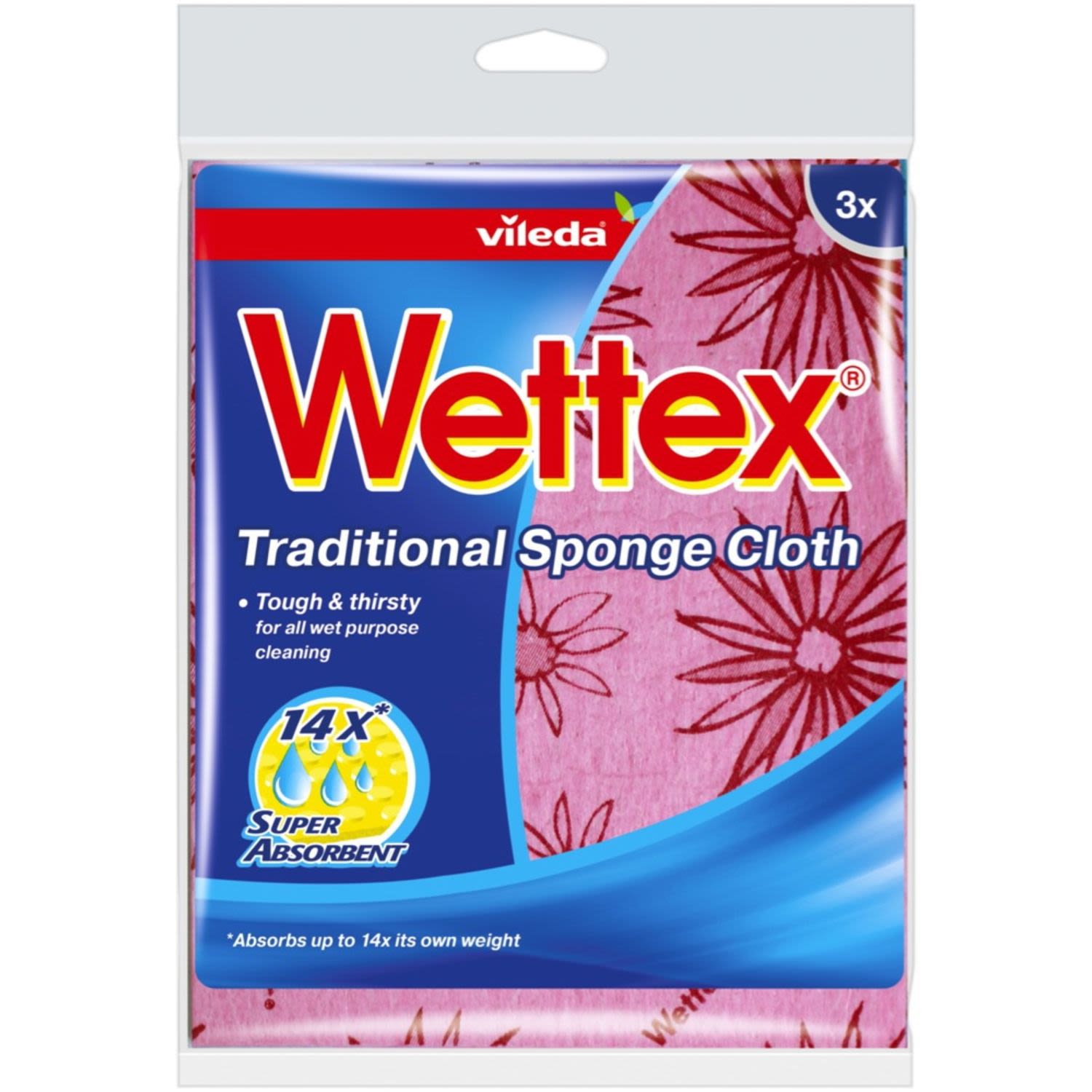 Vileda Wettex Cloth 1003, 3 Each