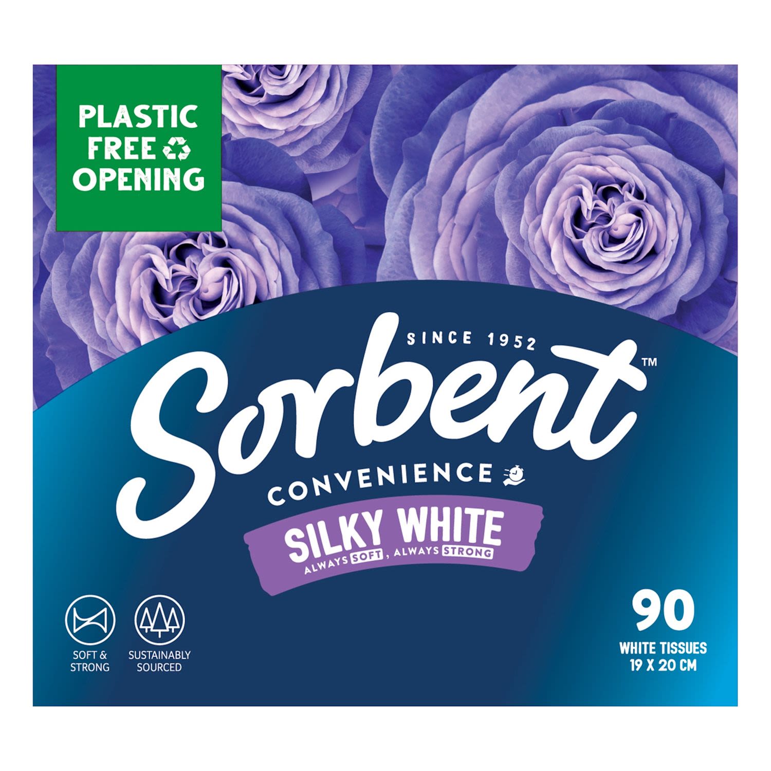 Soft White Facial Tissues