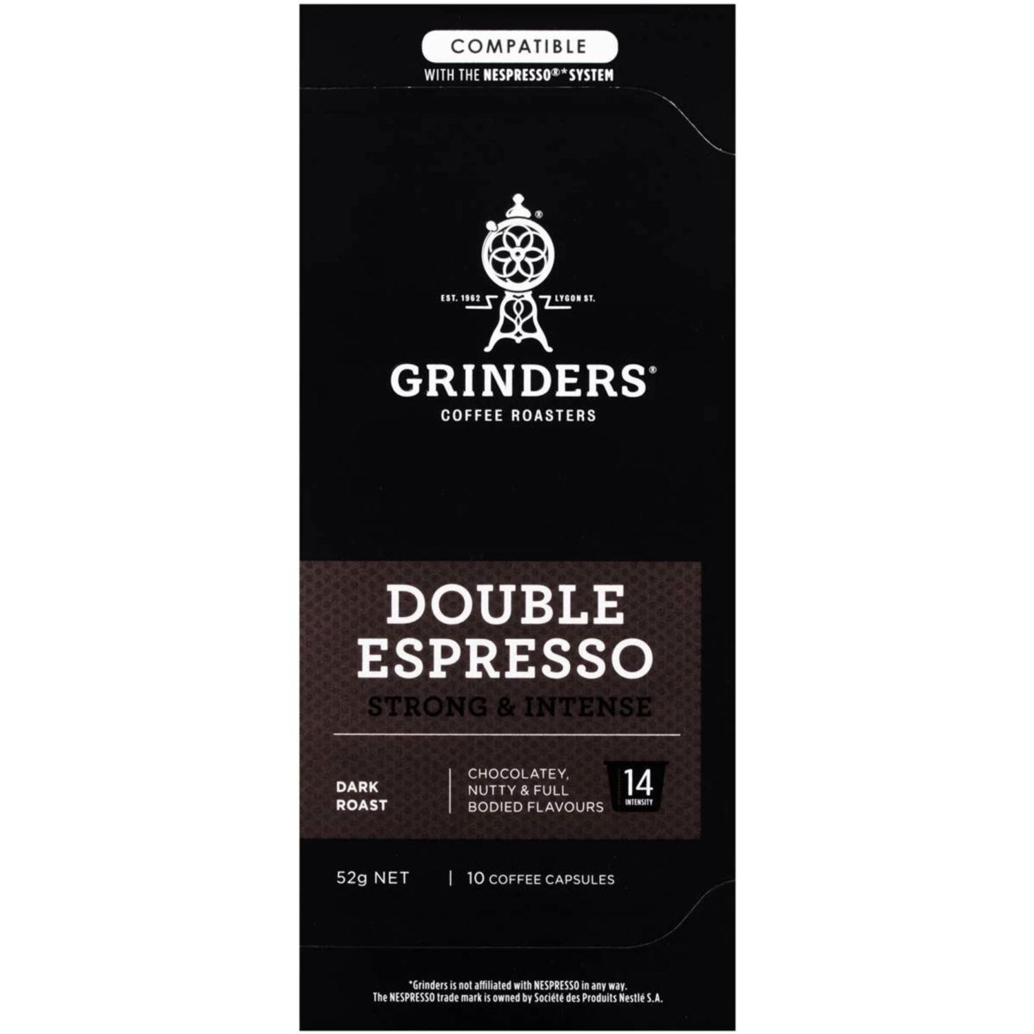 Grinders Coffee Capsules Espresso Nespresso System, 10 Each