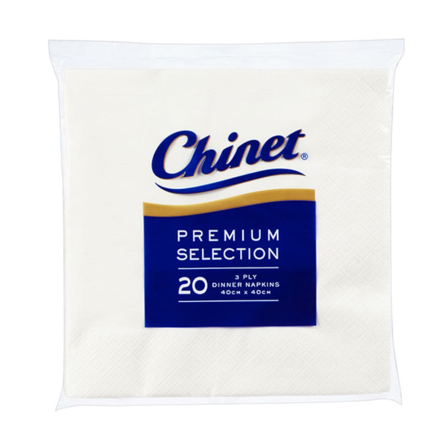 Chinet 3ply Napkins, 20 Each