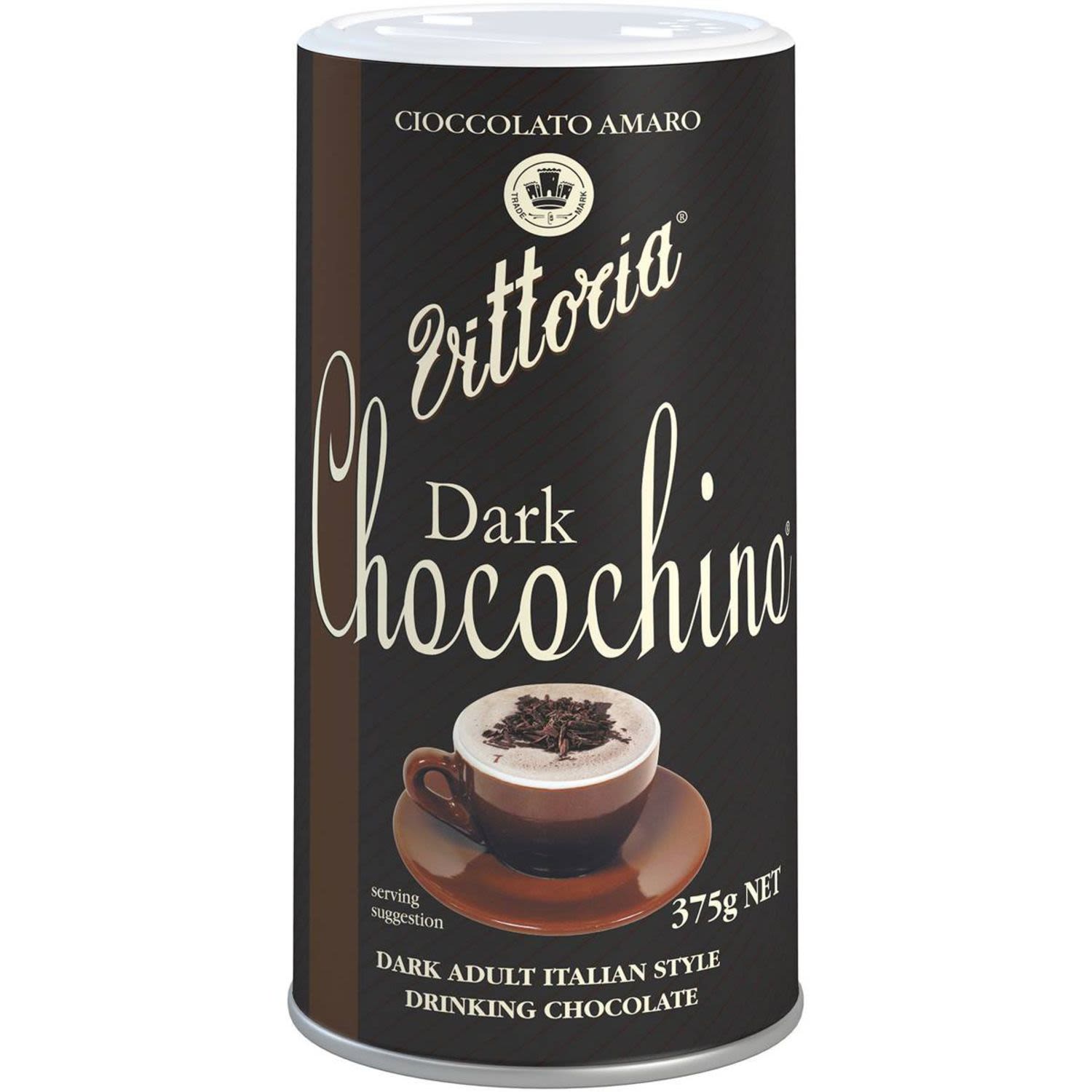 Vittoria Chocochino Dark Drinking Chocolate, 375 Gram