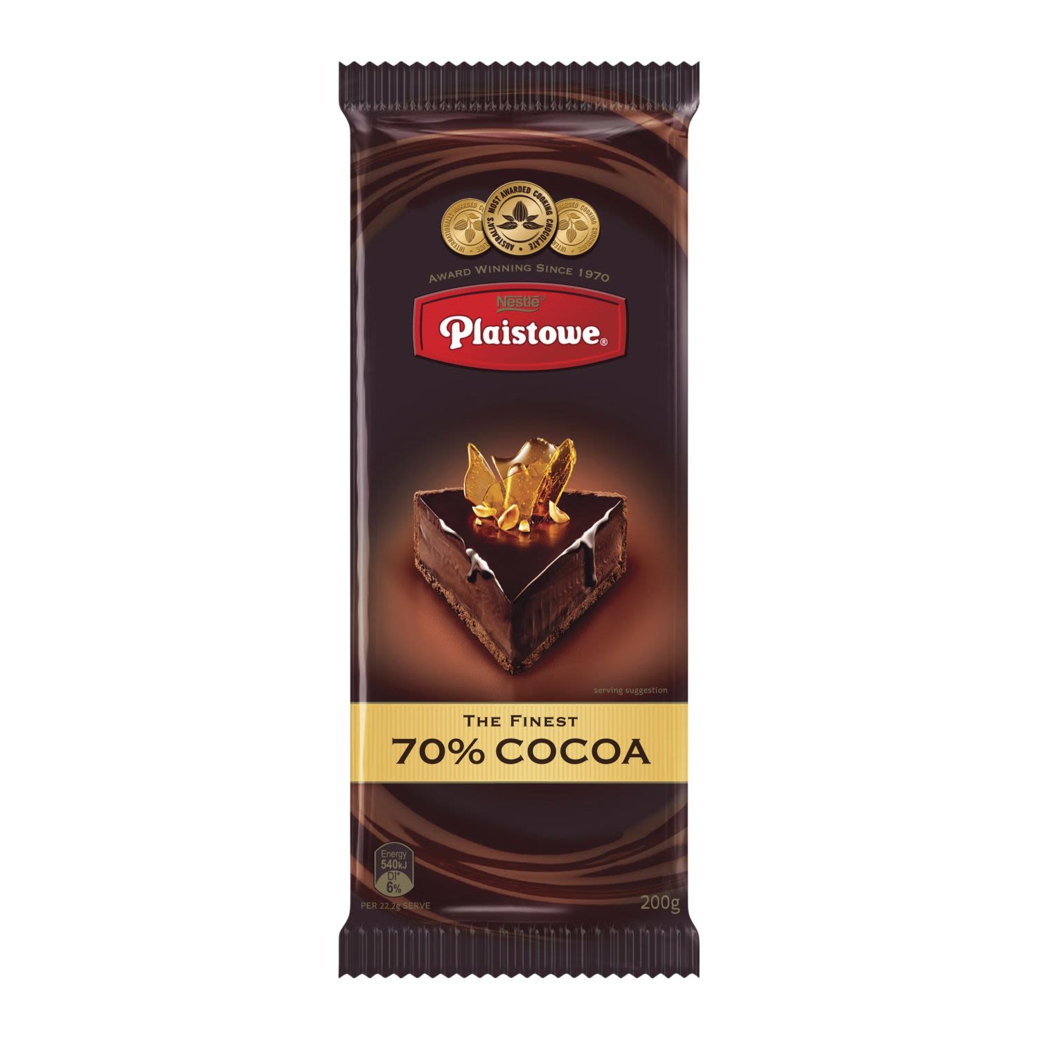 Plaistowe Cooking Chocolate 70%, 200 Gram