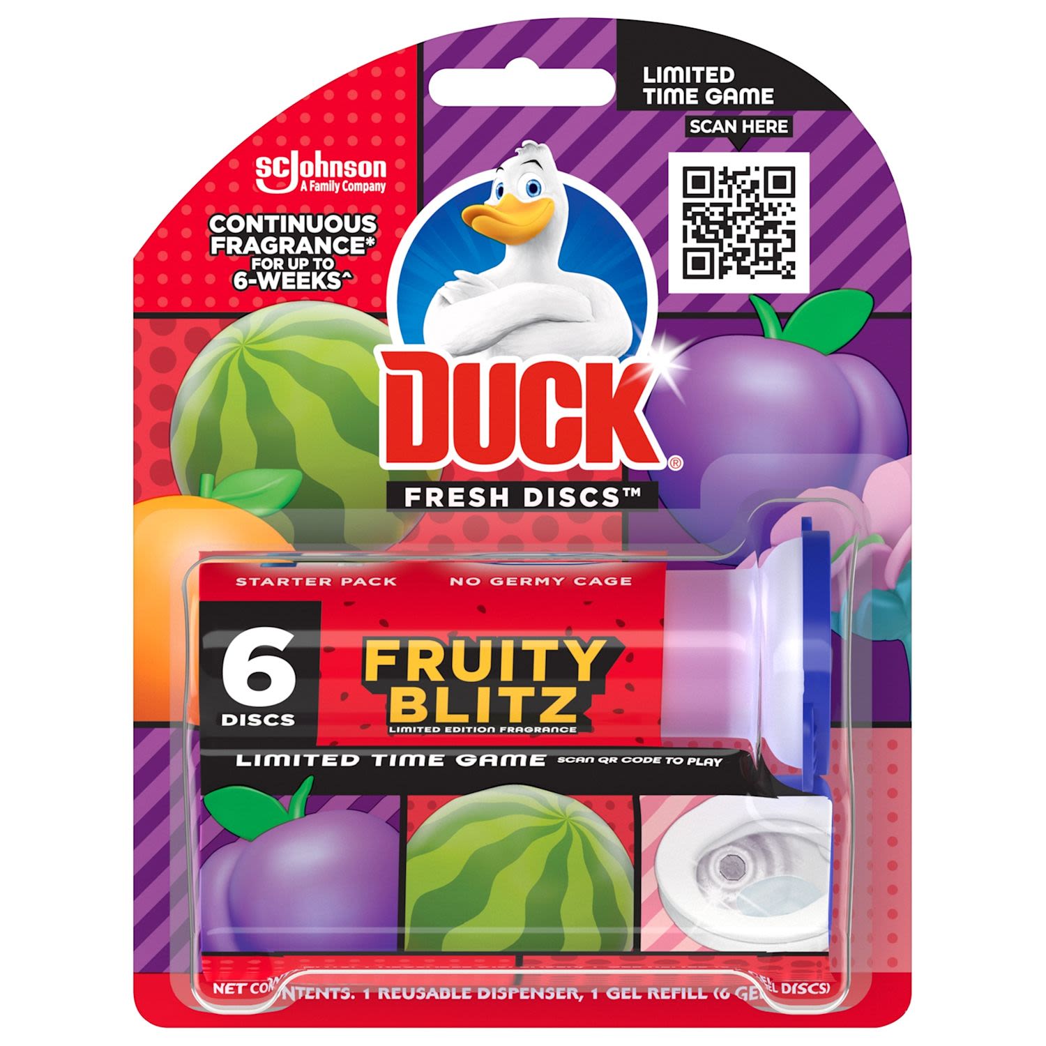 Duck Toilet Fresh Disc Tropical Sunshine