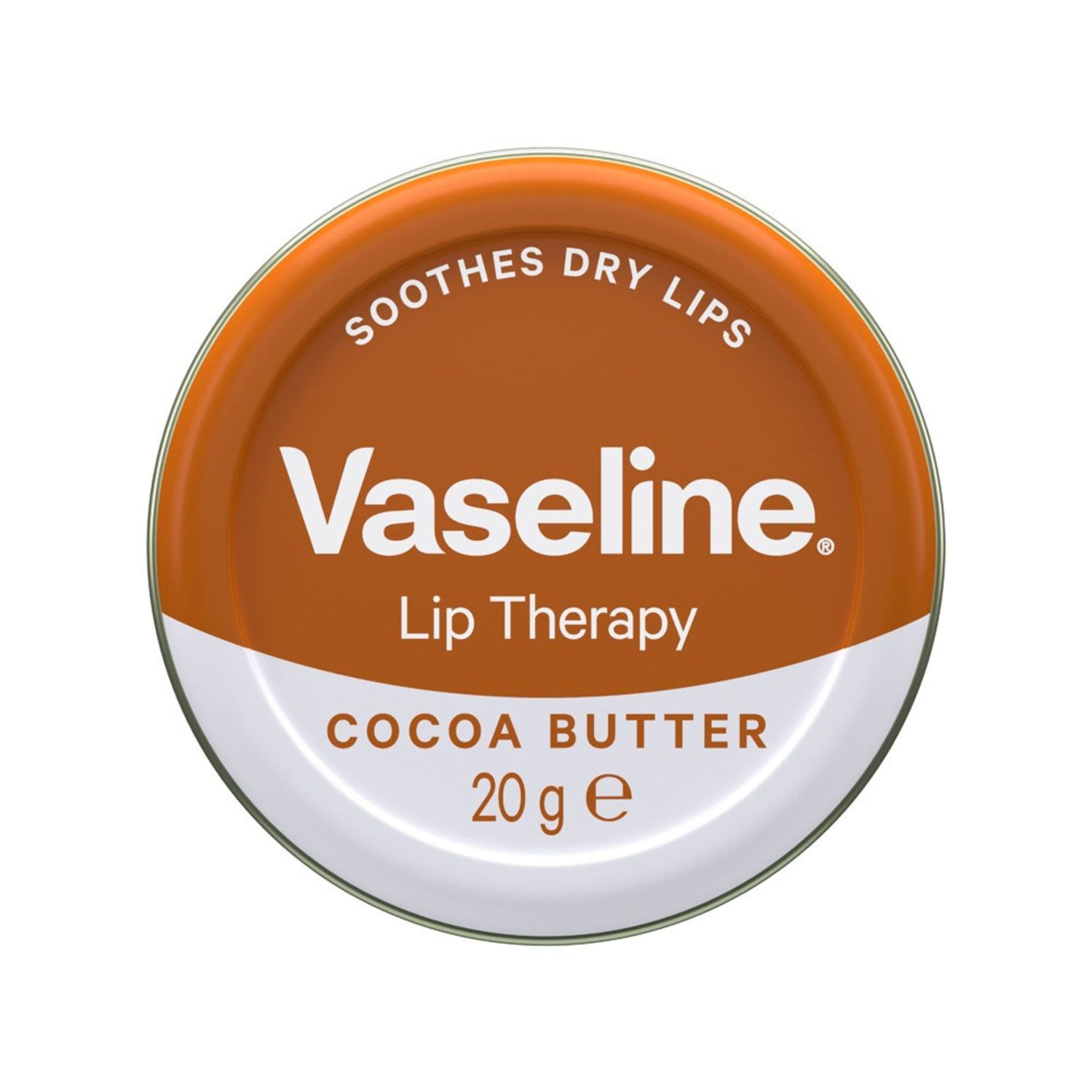 Vaseline Lip Therapy Cocoa Butter, 20 Gram