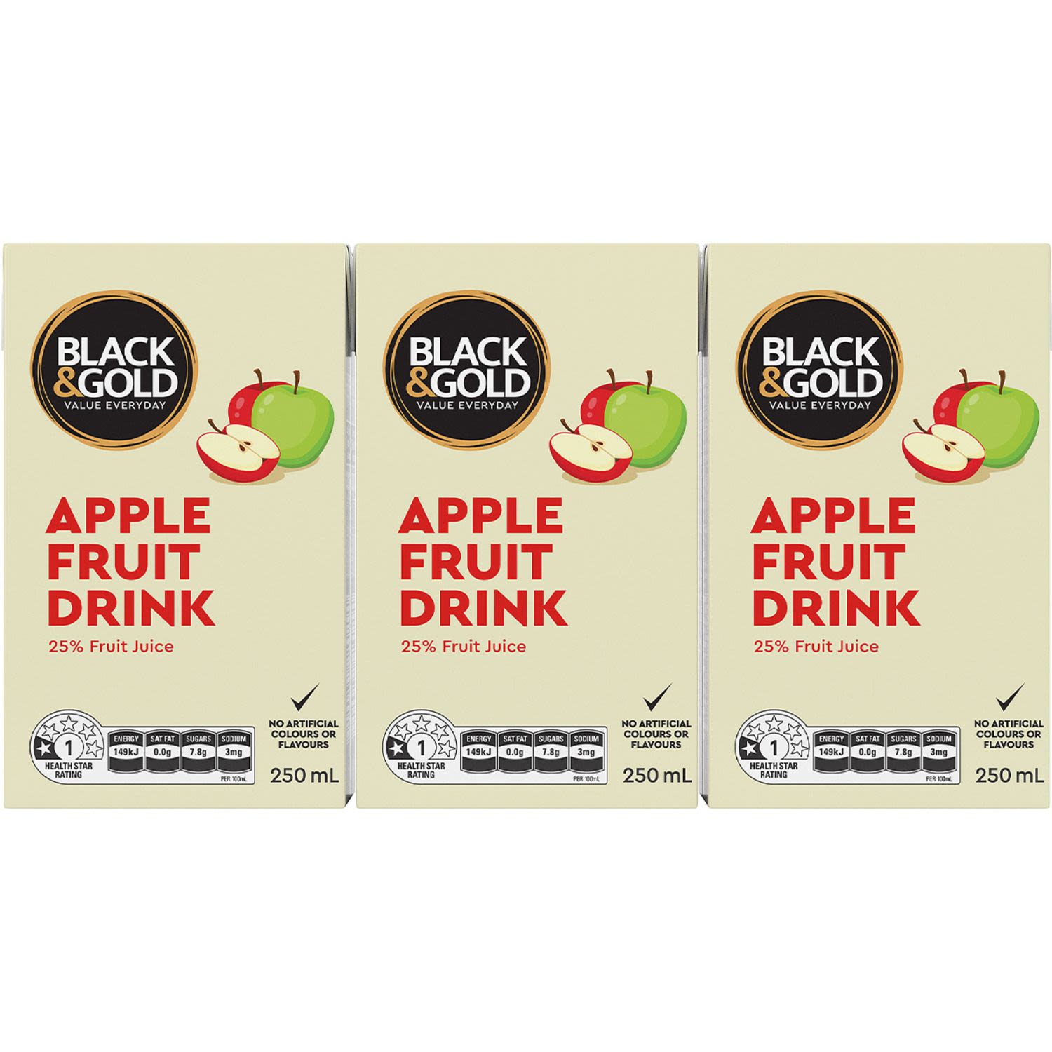 Black & Gold Apple Drink, 6 Each
