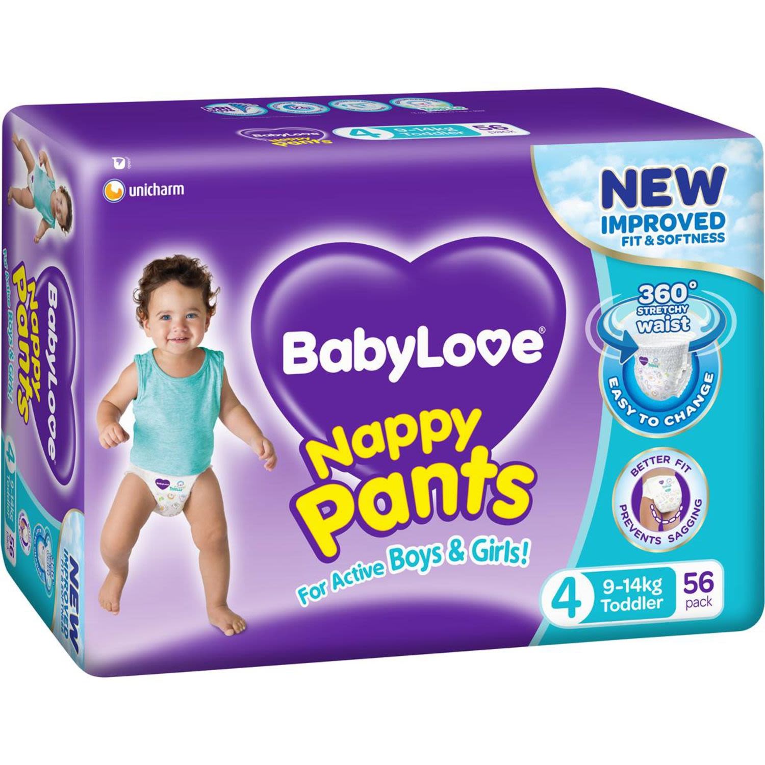 BabyLove Nappy Pants Jumbo Toddler, 56 Each