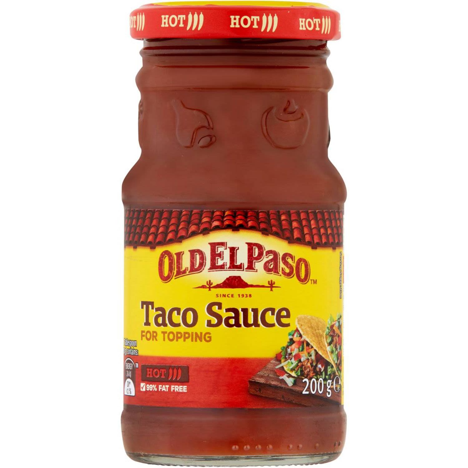 Old El Paso Hot Taco Sauce, 200 Gram