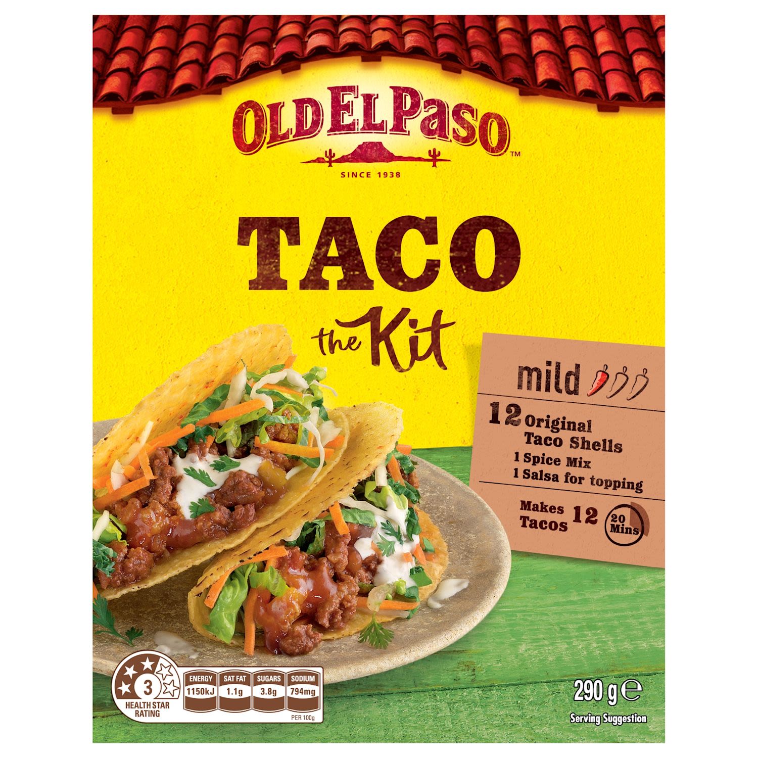 Old El Paso Mexican Mild 12 Taco Kit