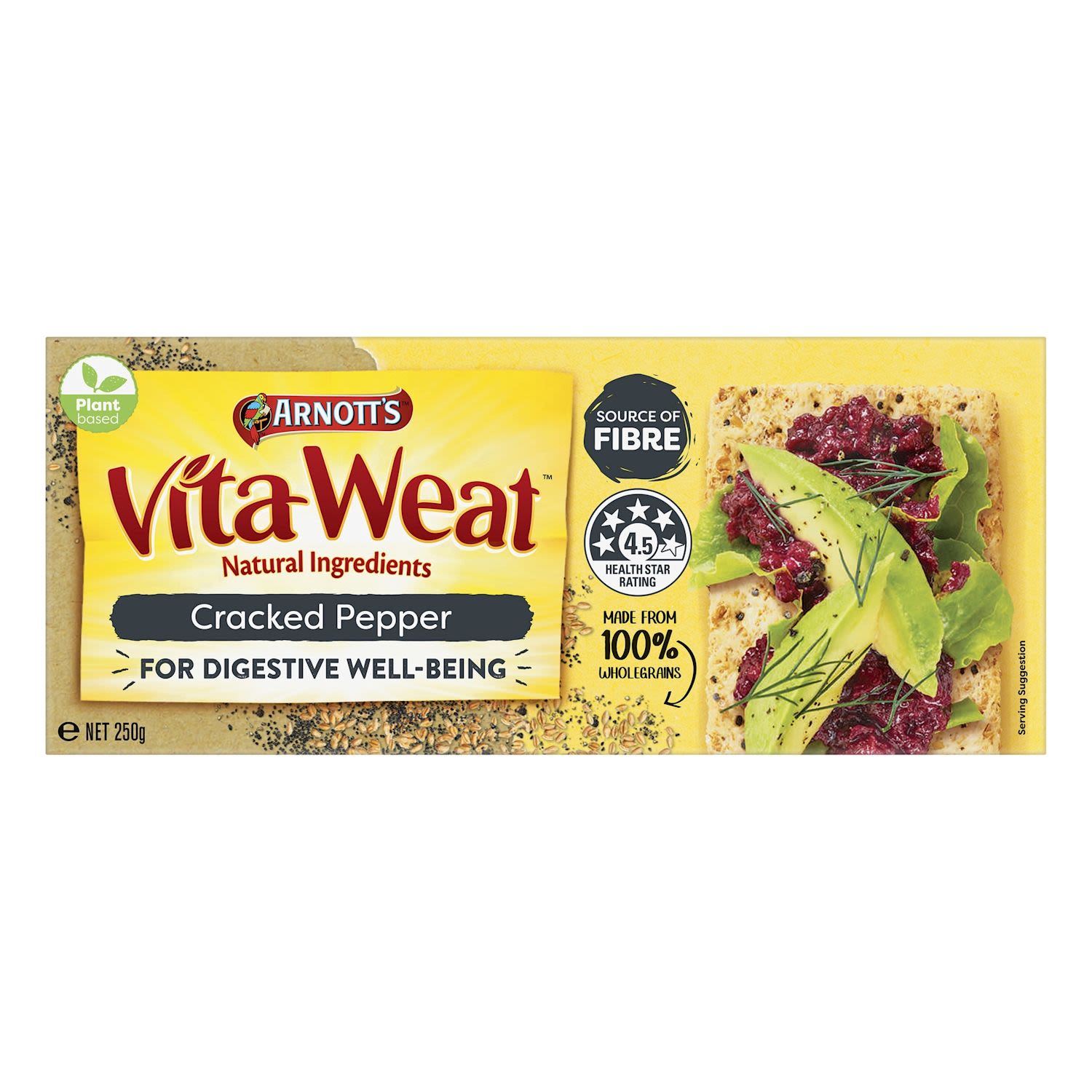 Arnott's Vita Weat Crackers Cracked Pepper