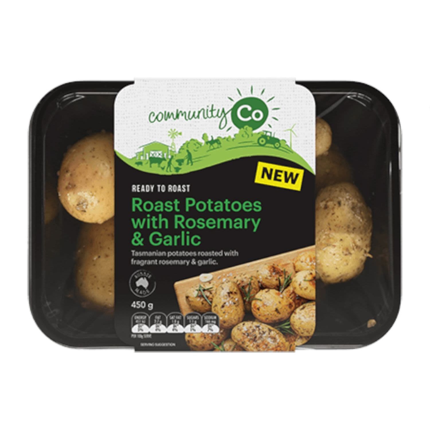 Community Co Roast Rosemary Garlic Potato, 450 Gram