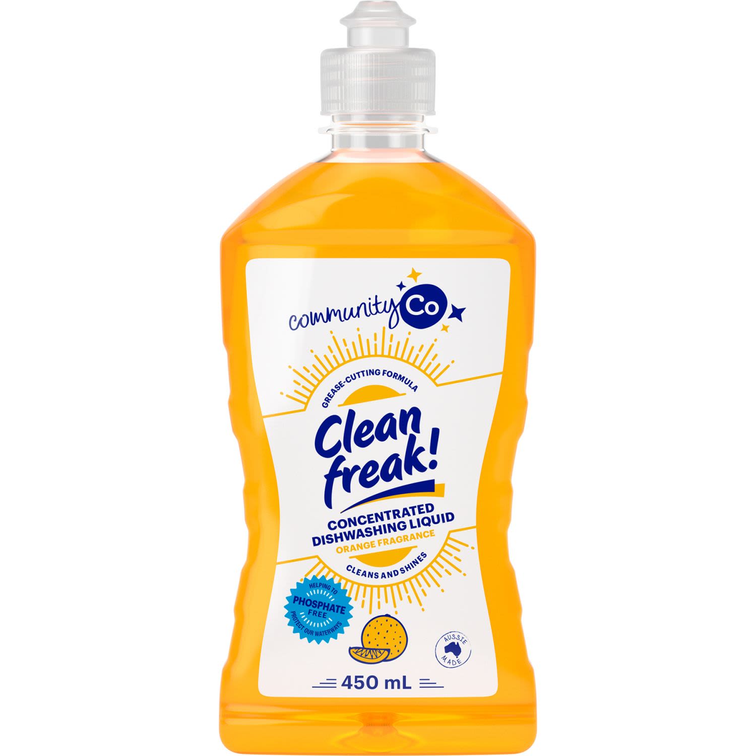 Community Co Clean Freak Dishwashing Liquid Original, 450 Millilitre