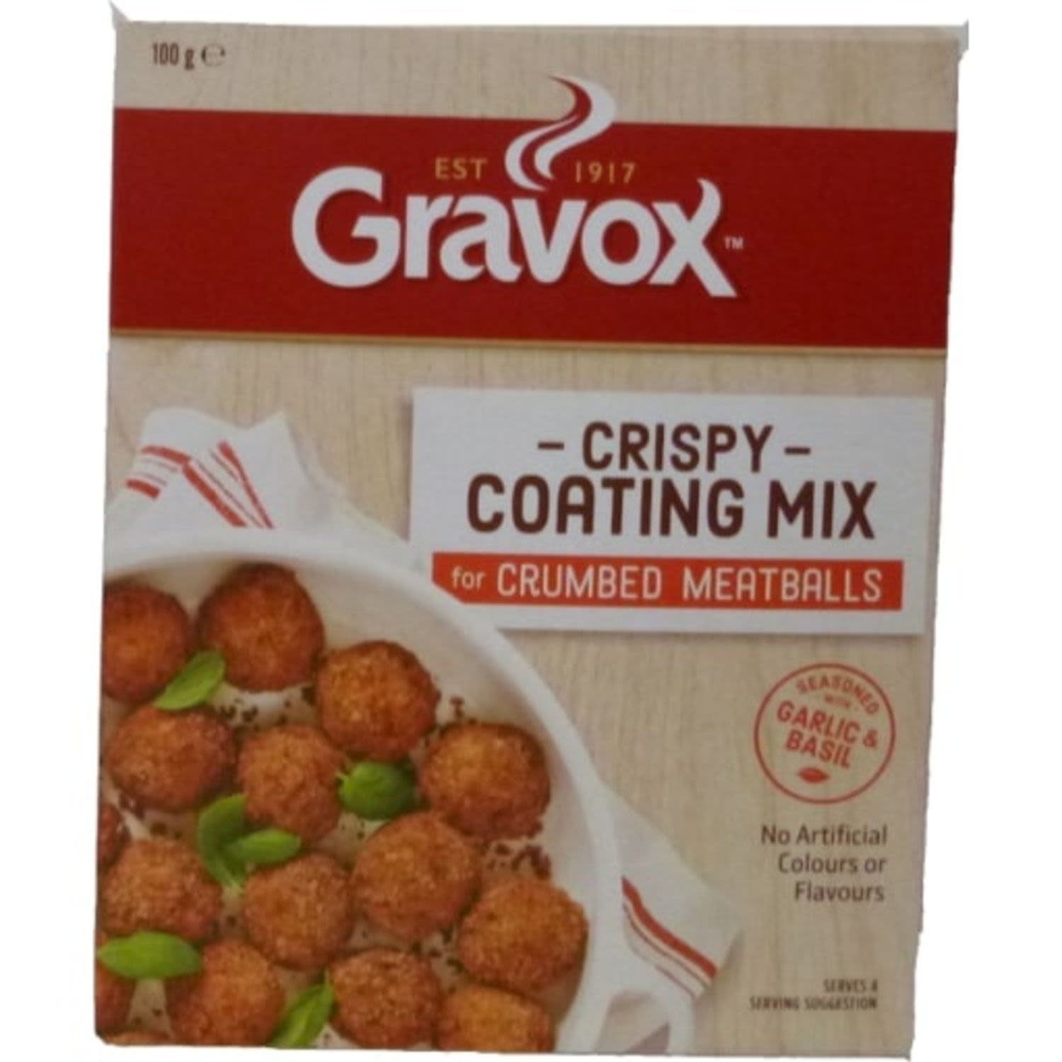 Gravox Crispy Coating Mix for Crumbed Meatballs, 100 Gram
