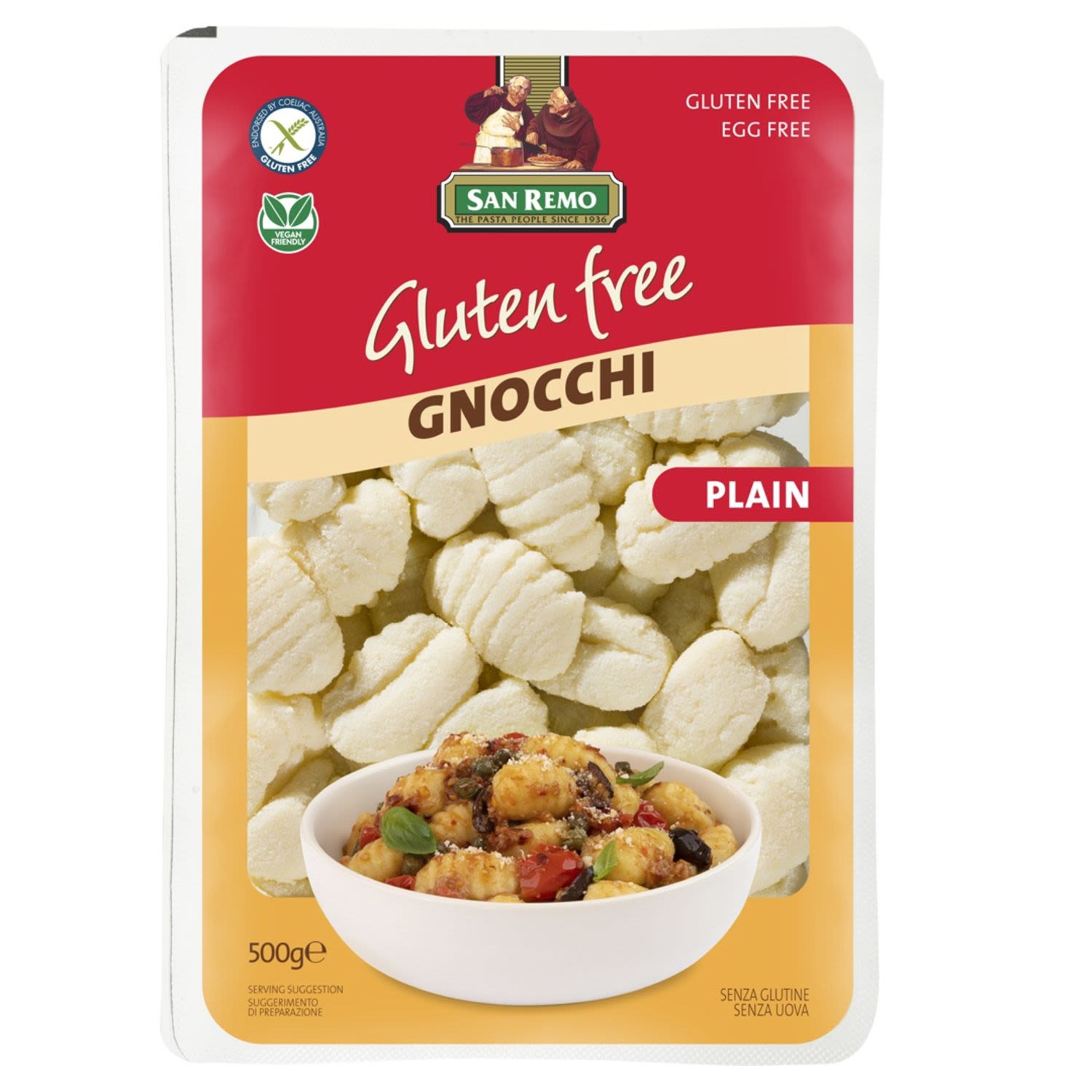 San Remo Gluten Free Gnocchi, 500 Gram