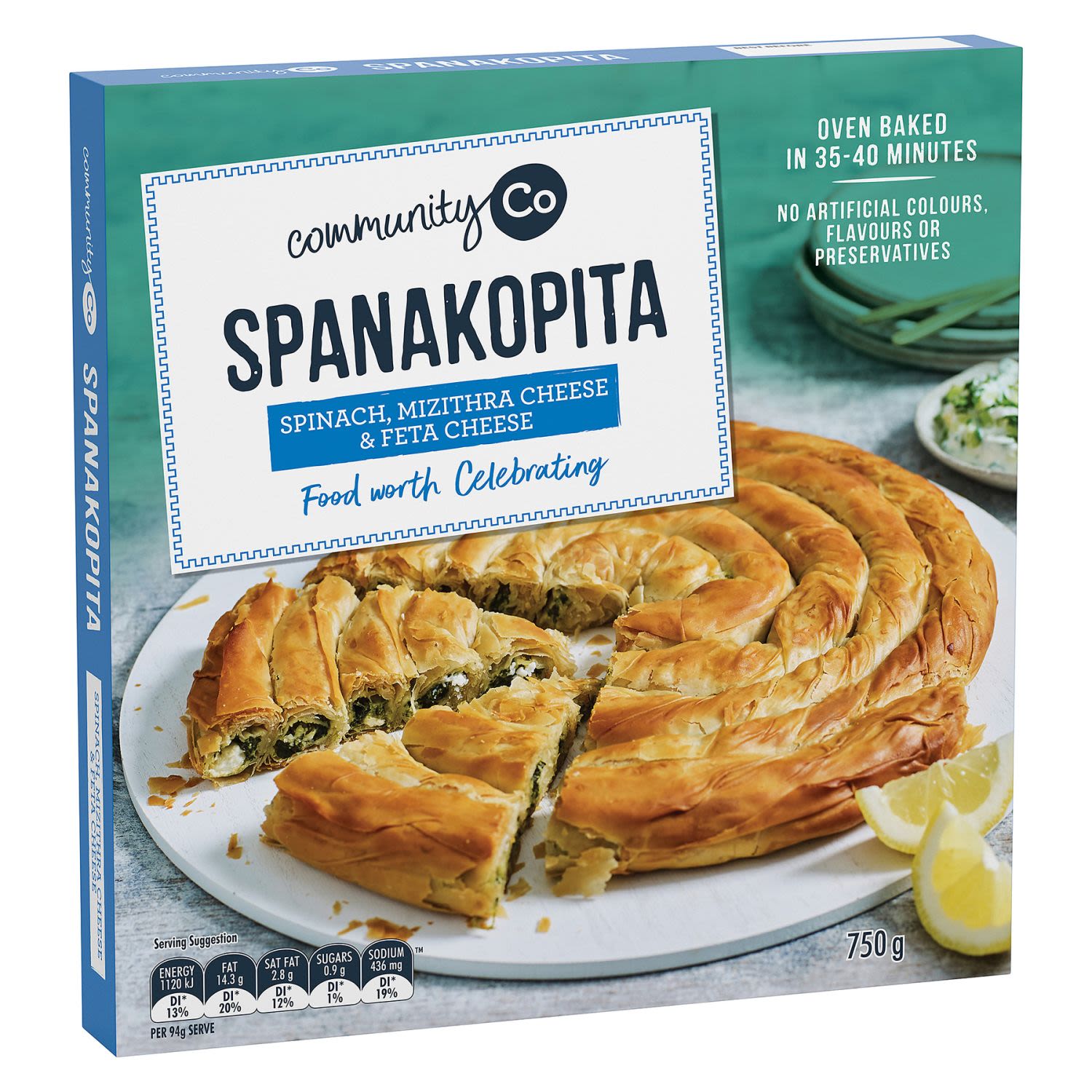 Community Co Spanakopita Spinach Mizithra Cheese & Feta Cheese