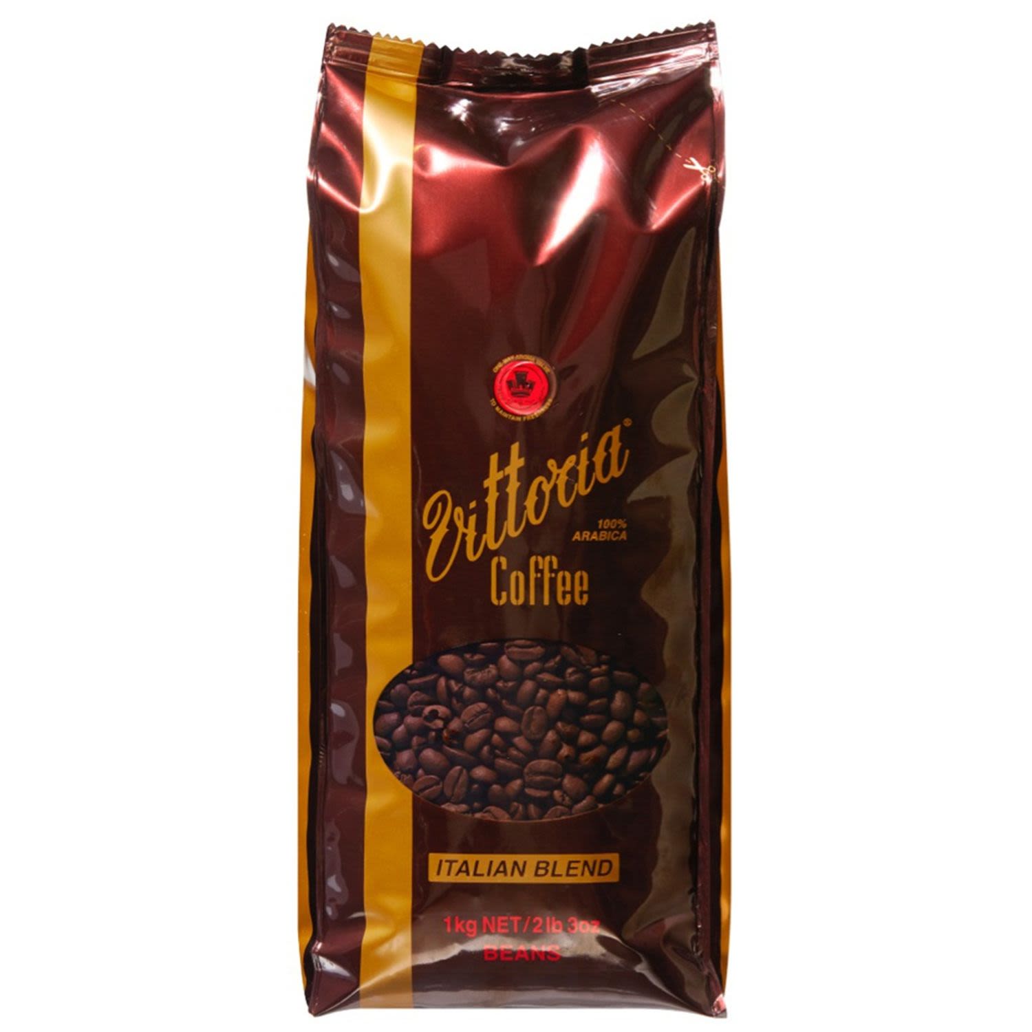 Vittoria Italian Blend Coffee Beans, 1 Kilogram