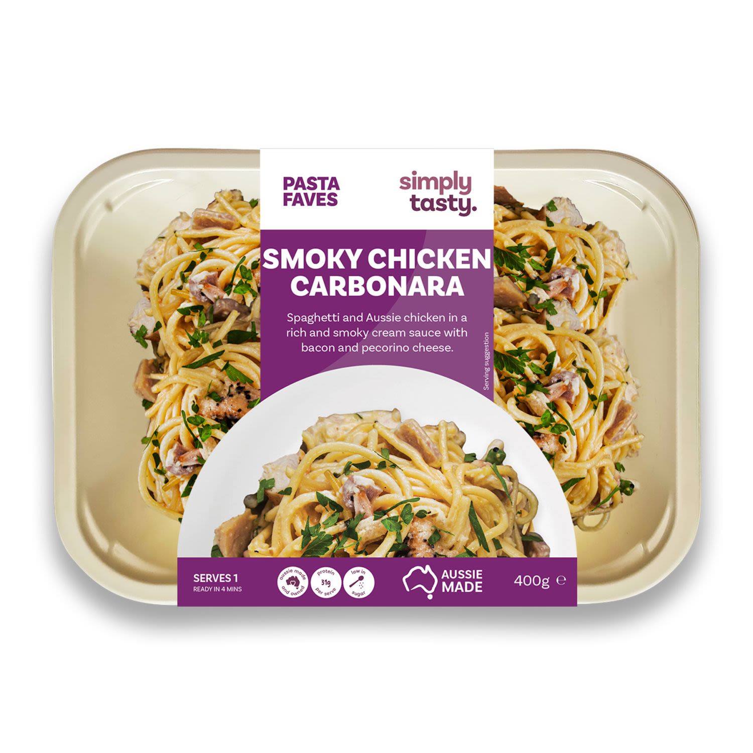 Simply Tasty Smoky Chicken Carbonara