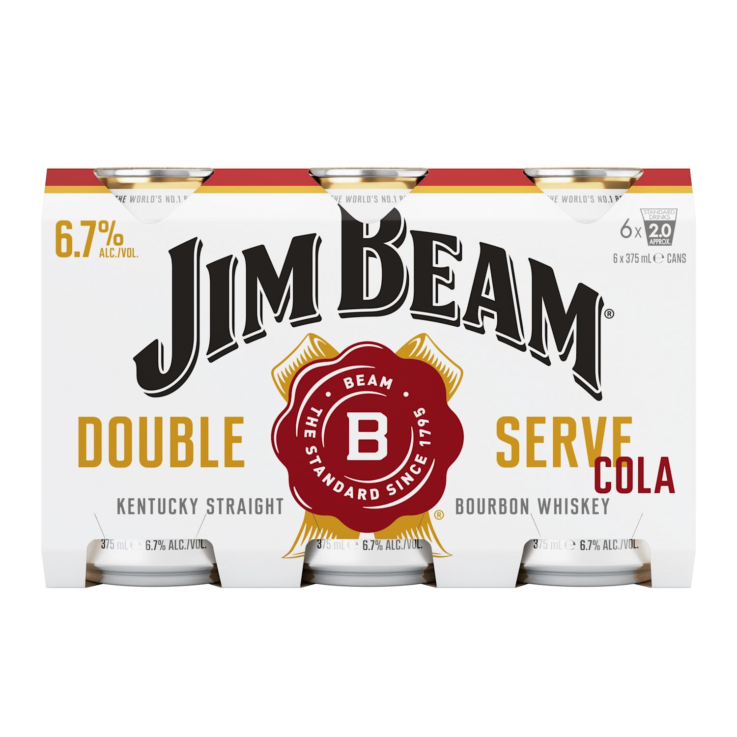 Jim Beam White & Cola Double Serve Can