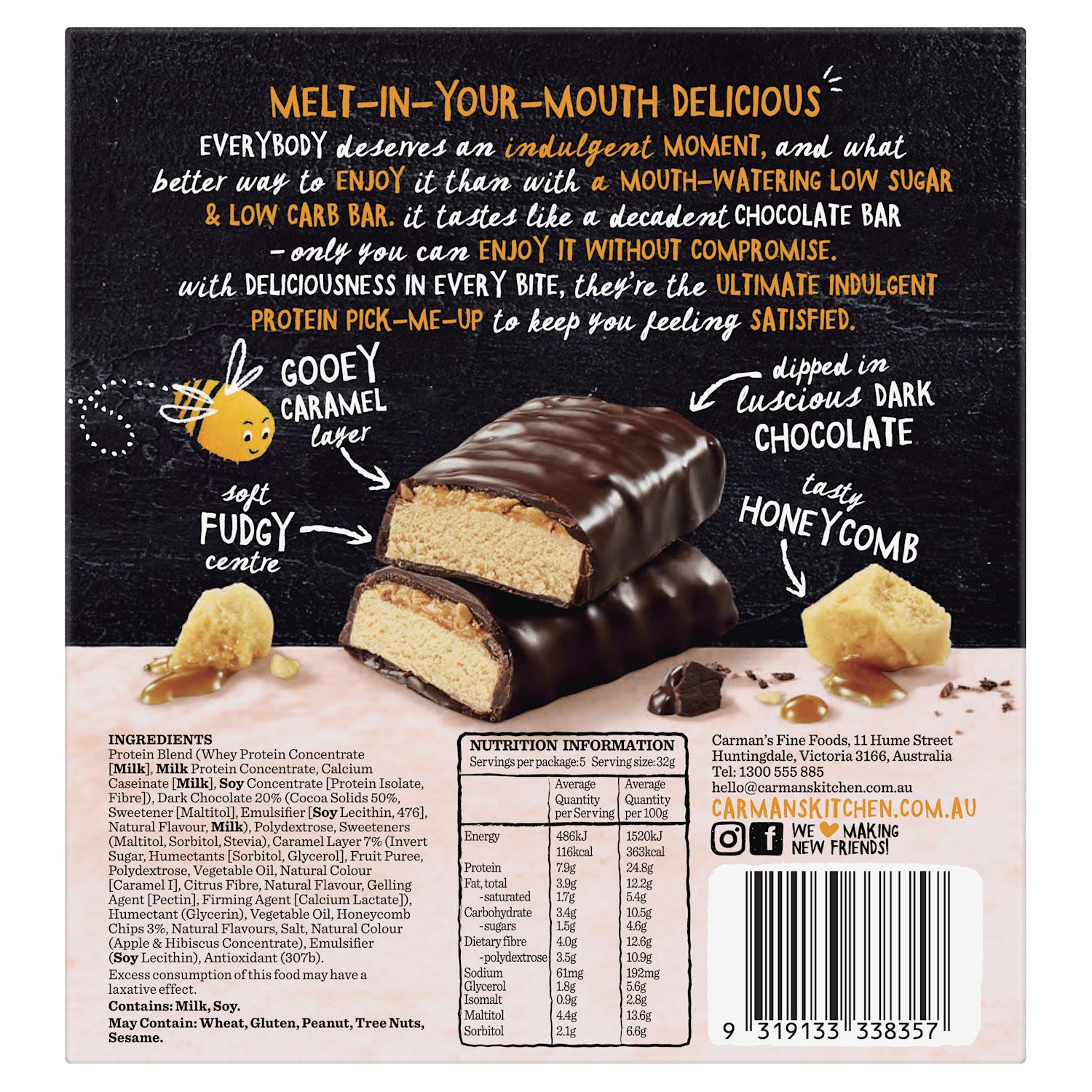 carmans low carb bars