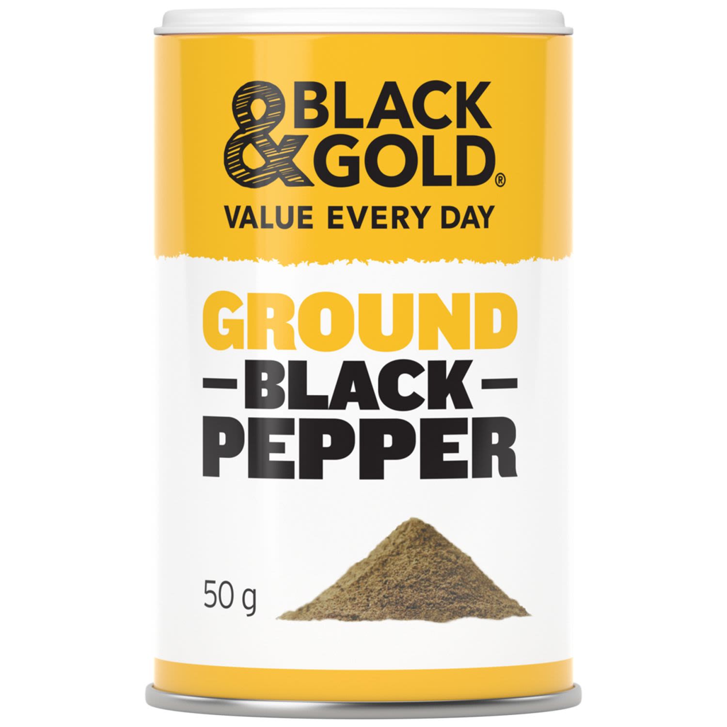 Black & Gold Black Pepper Grind, 50 Gram