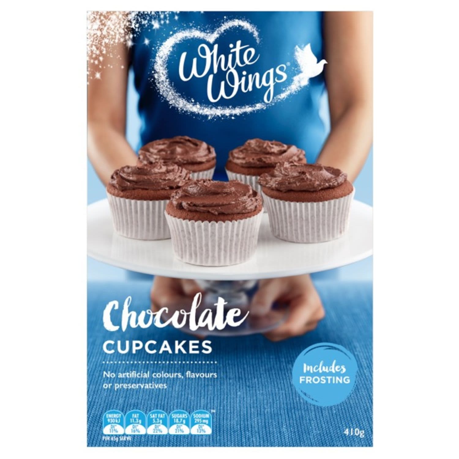 White Wings Chocolate Cupcakes Mix, 410 Gram