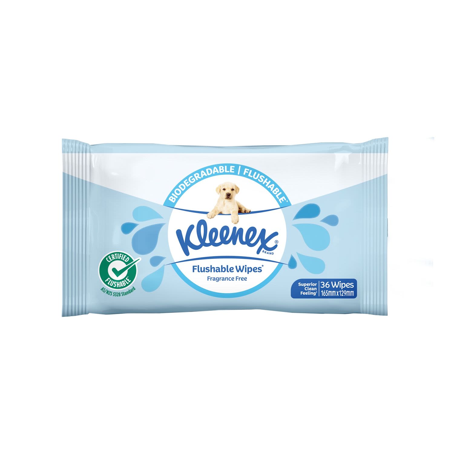 Kleenex Bath Flushable Wipes Unscented