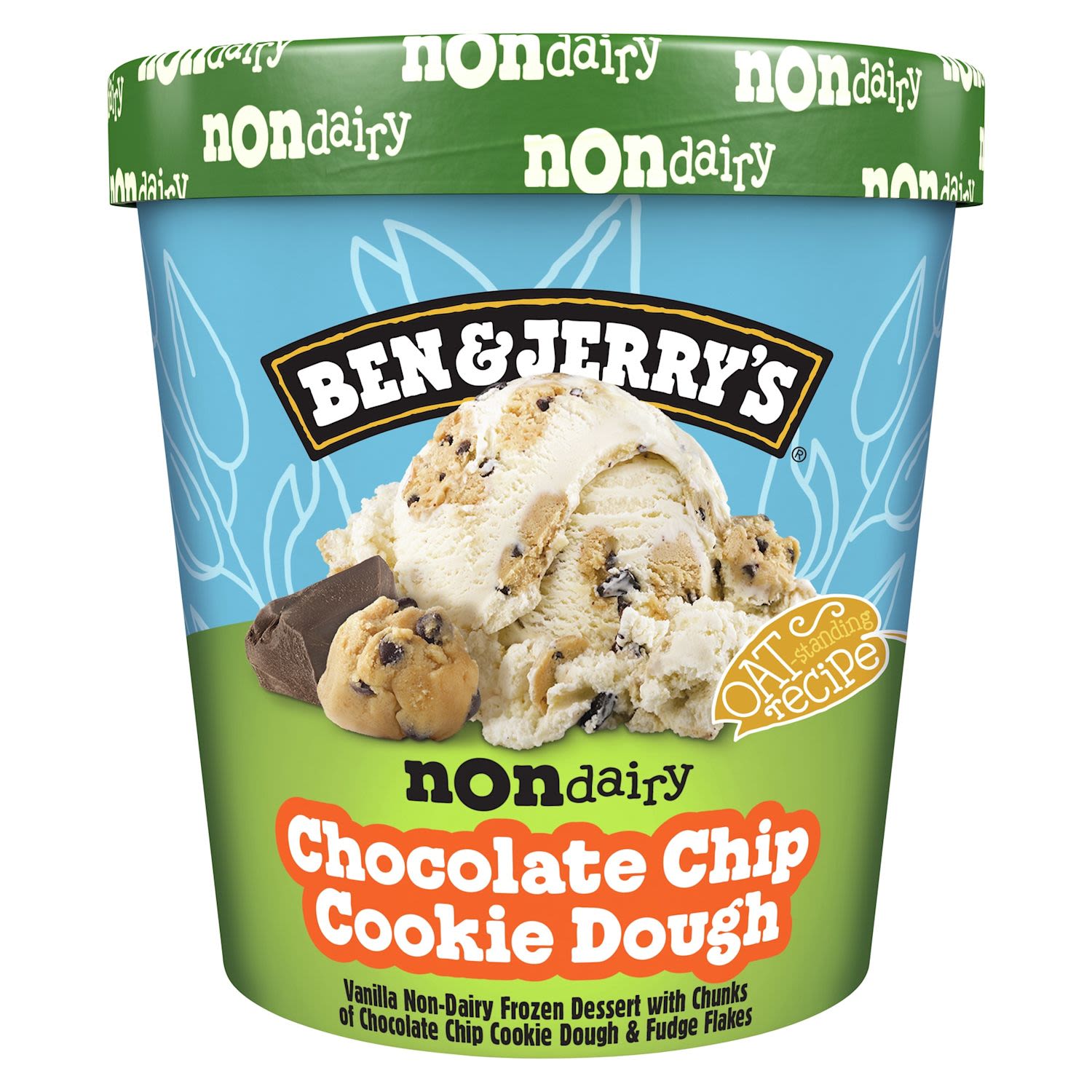 Ben & Jerry's Non-Dairy Frozen Dessert Oat Chocolate Chip Cookie Dough